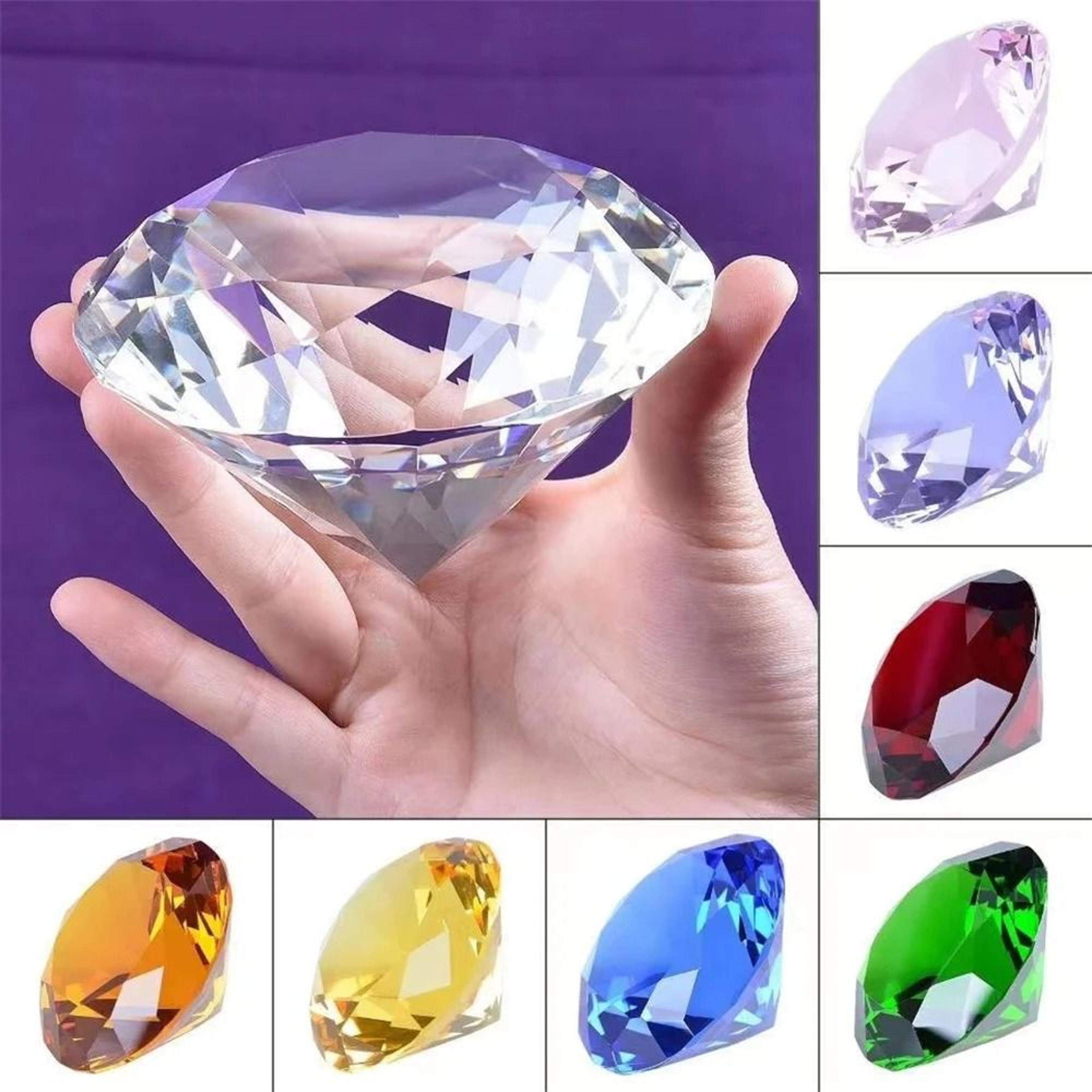 elegant crystal diamond paperweight decorative glass gemstone for weddings offices birthdays and gifts