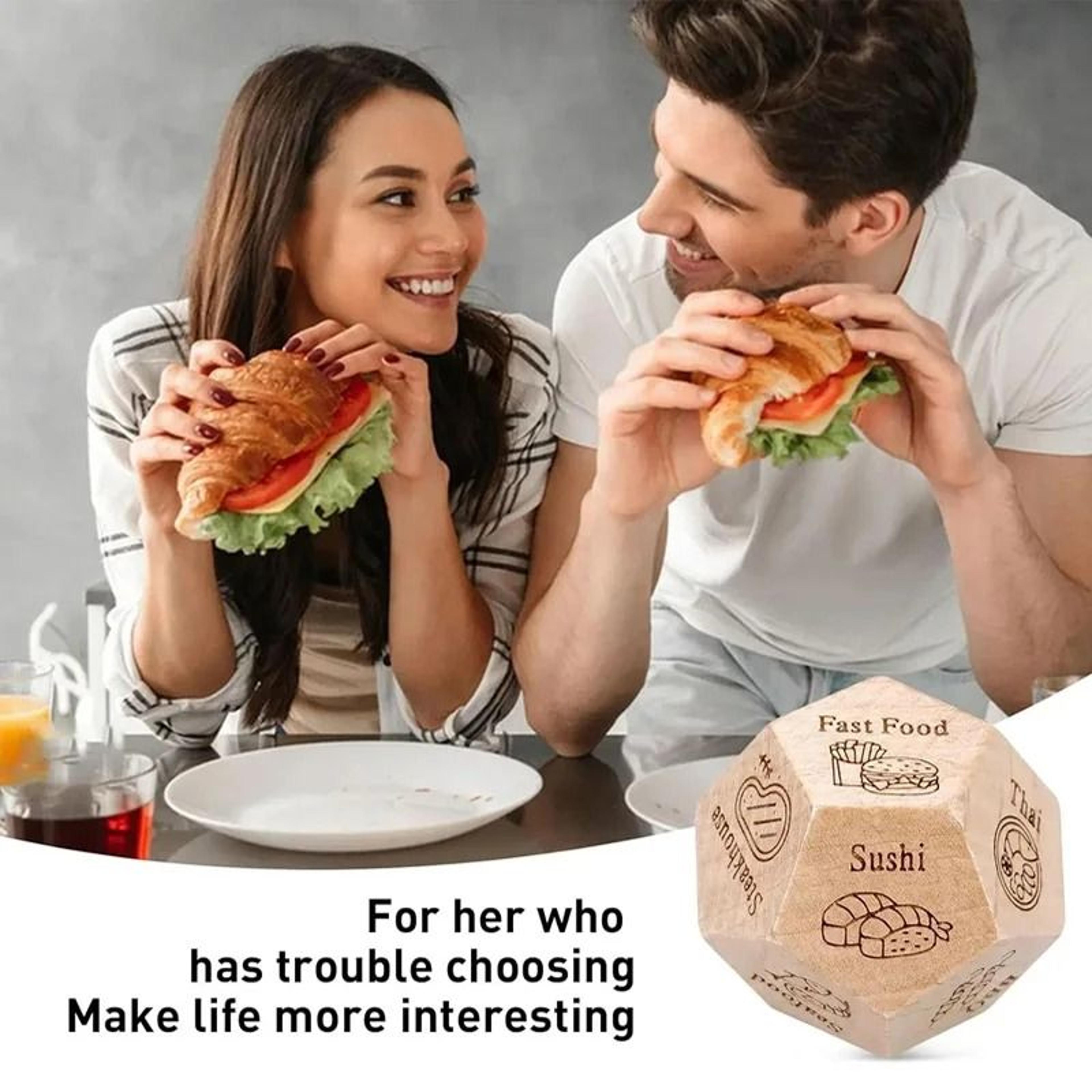 food decision dice for couples fun dinner date night gift for him her