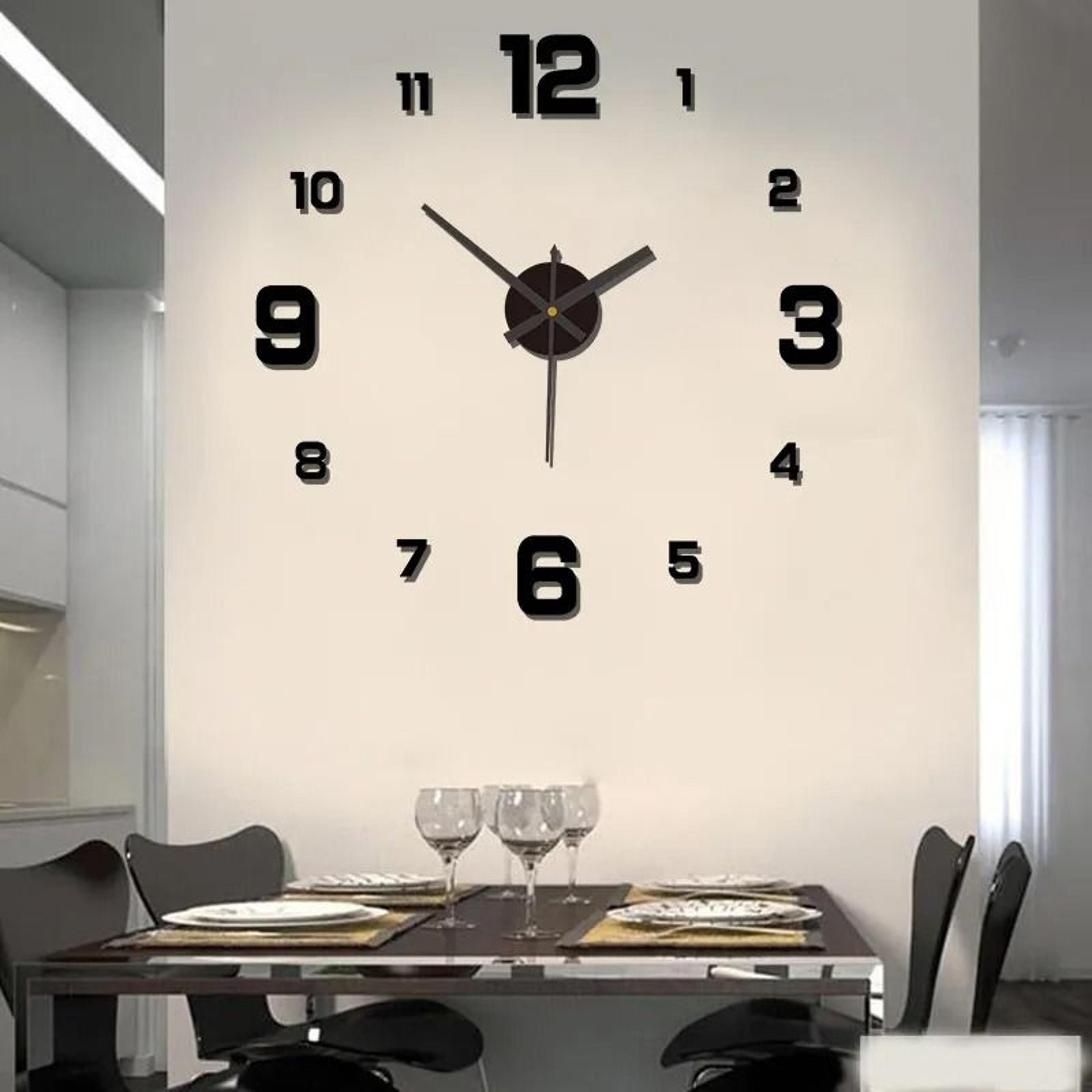 modern silent frameless diy wall clock for stylish custom room decor