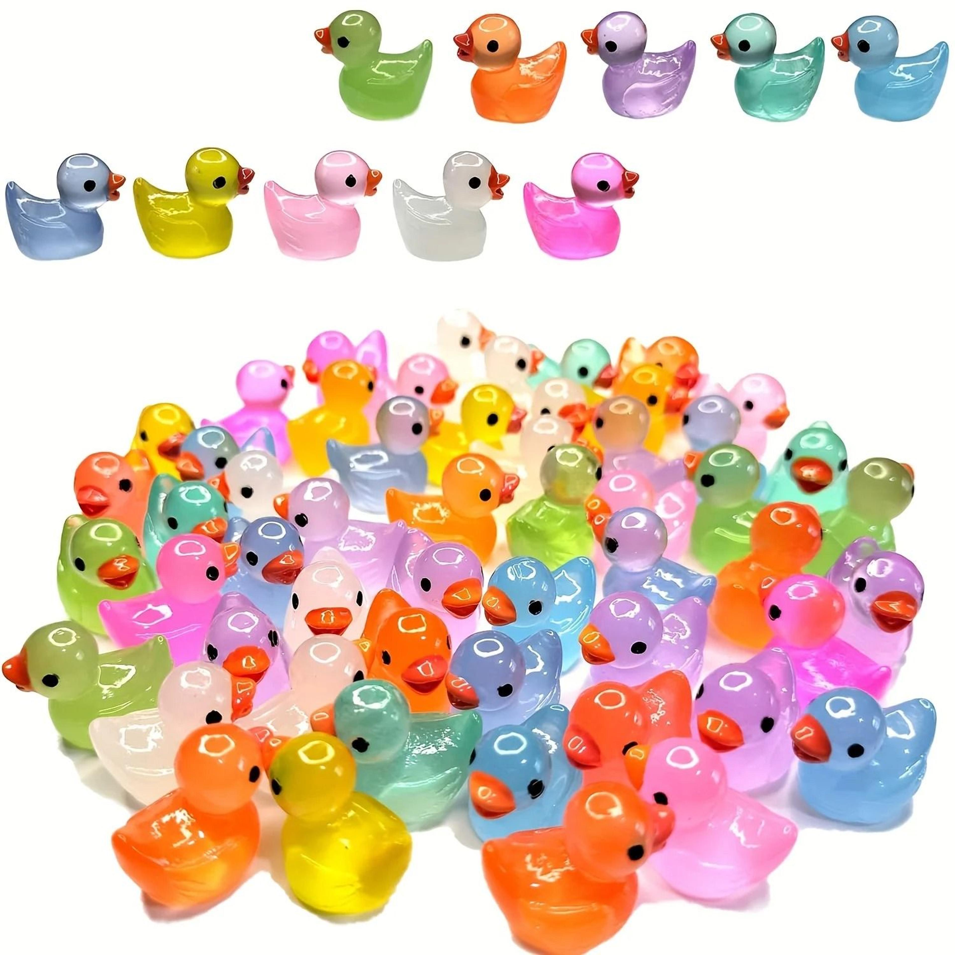 glowing mini duck figurines for magical fairy gardens and hidden surprises