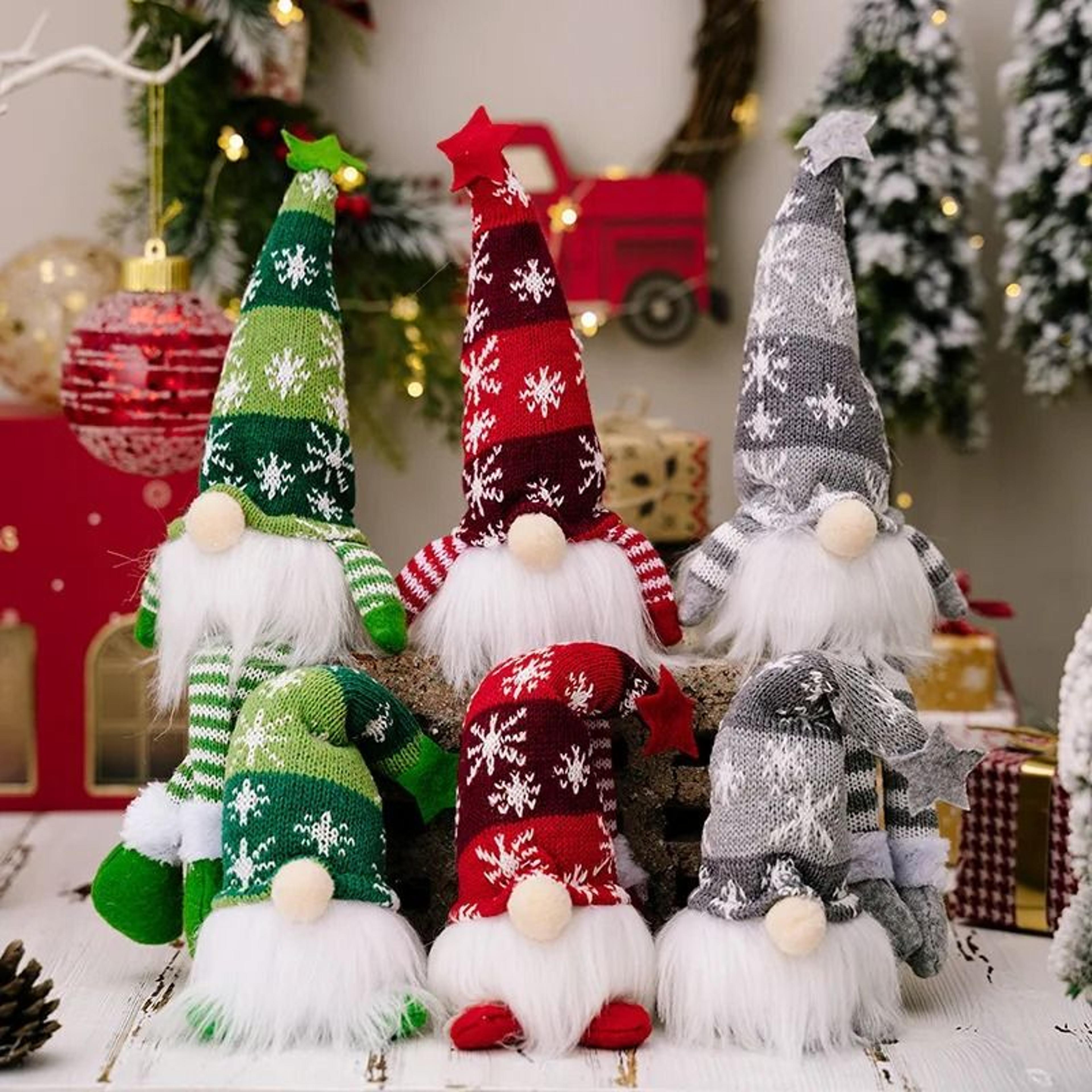 lighted christmas gnome doll for cozy holiday tables and festive gifts