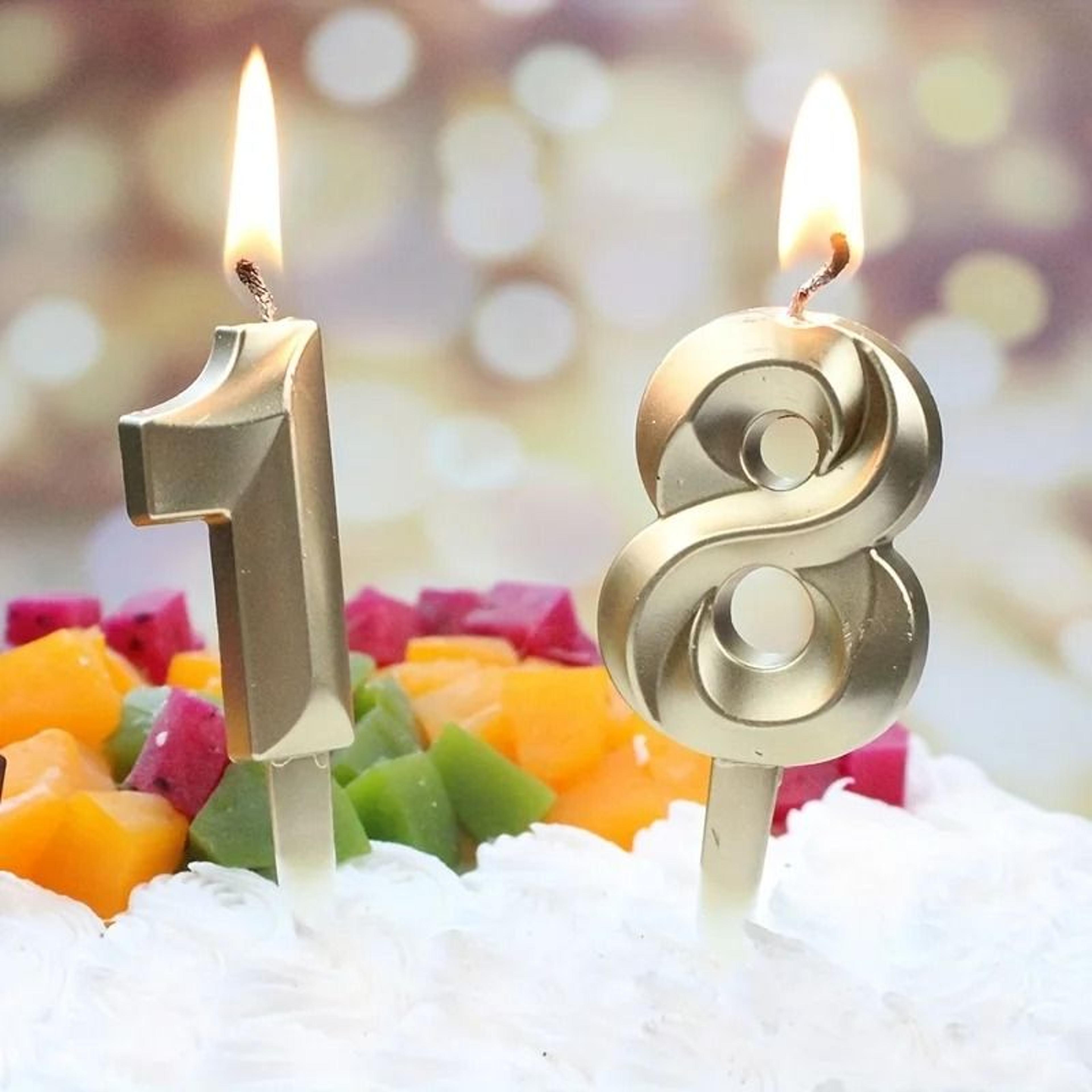 elegant gold diamond number candle for memorable birthday cake celebrations everywhere