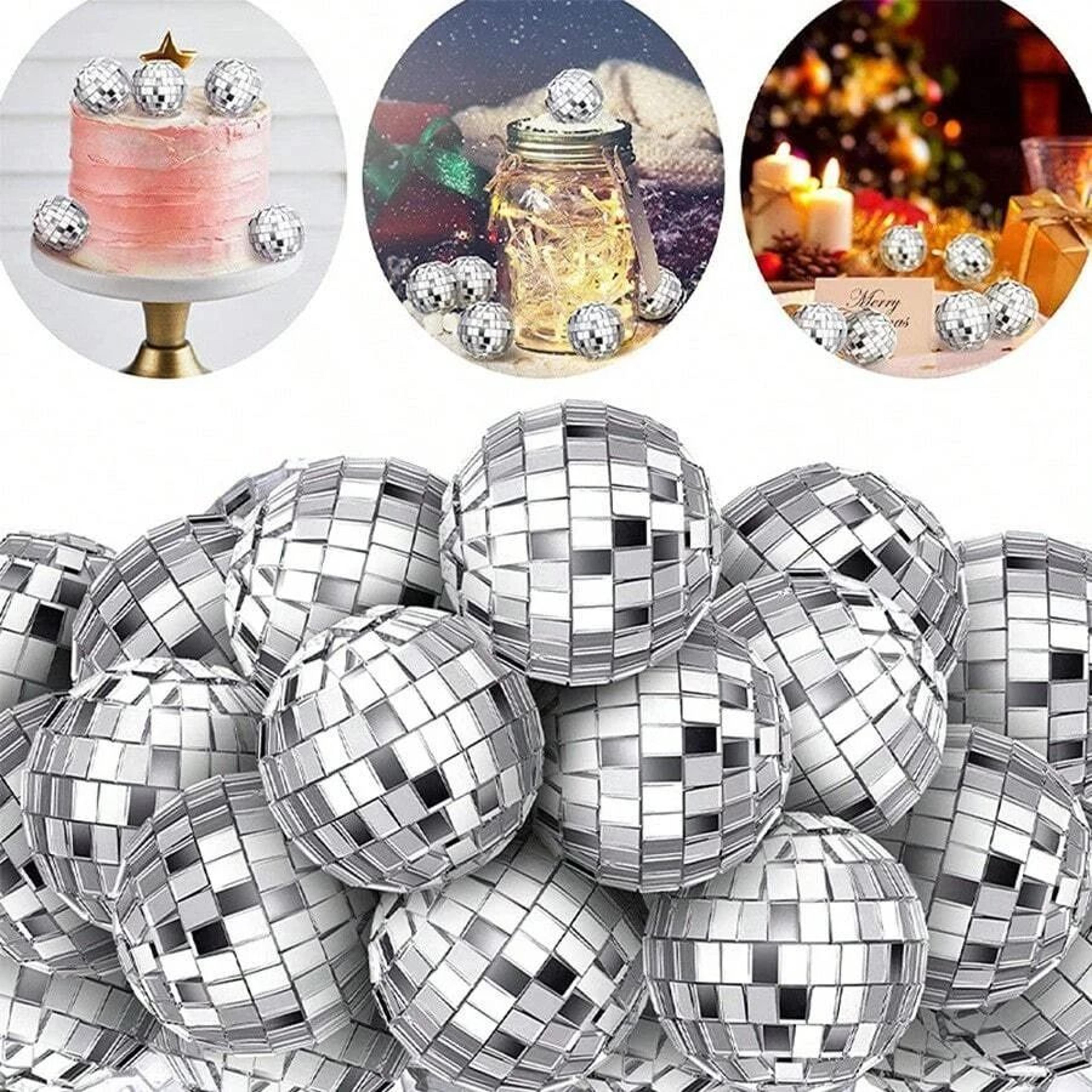 sparkling mini mirror disco ball ornaments for festive party displays everywhere