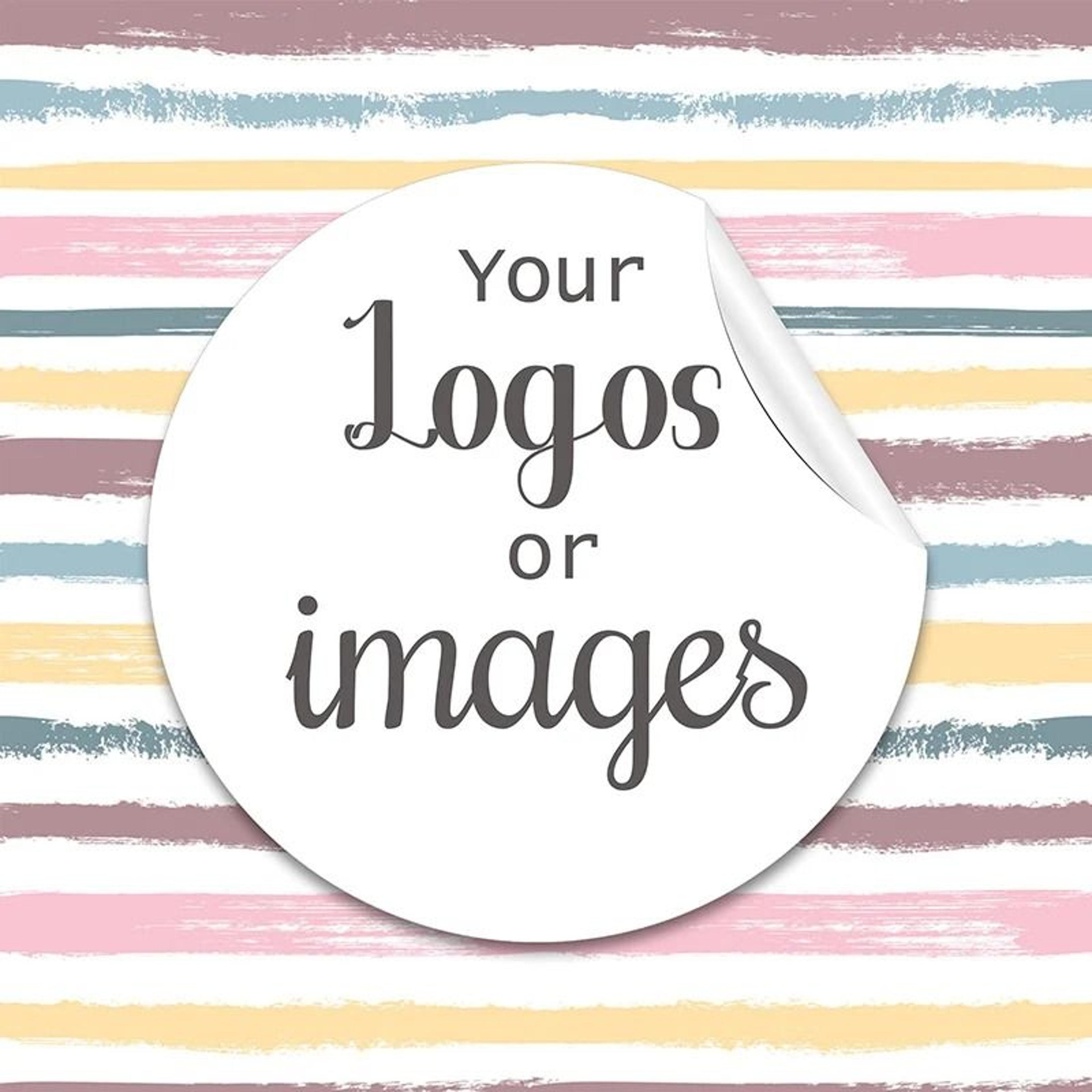 personalized custom logo stickers for elegant events gifts and business packaging