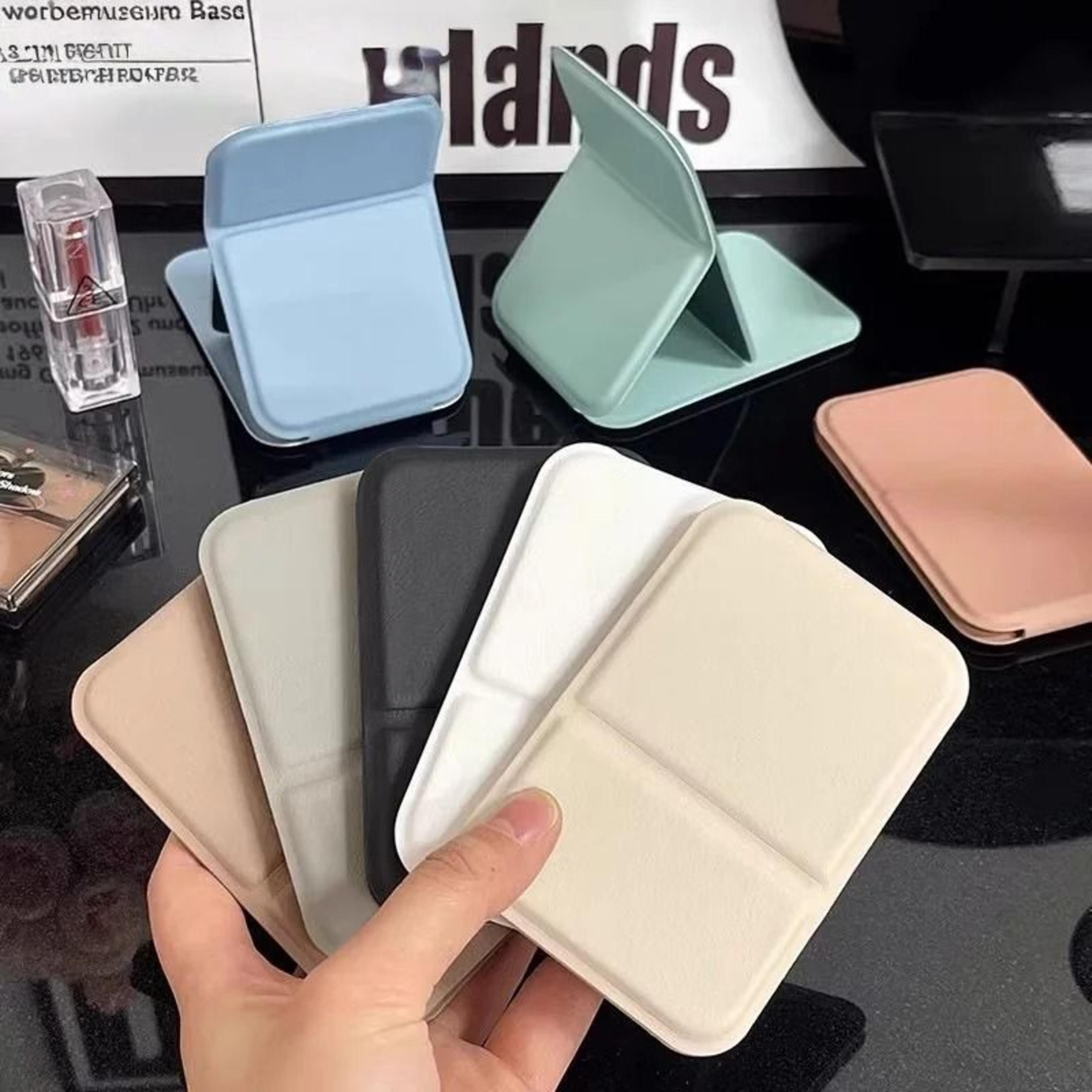 portable folding makeup mirror for clear hands free travel touch ups