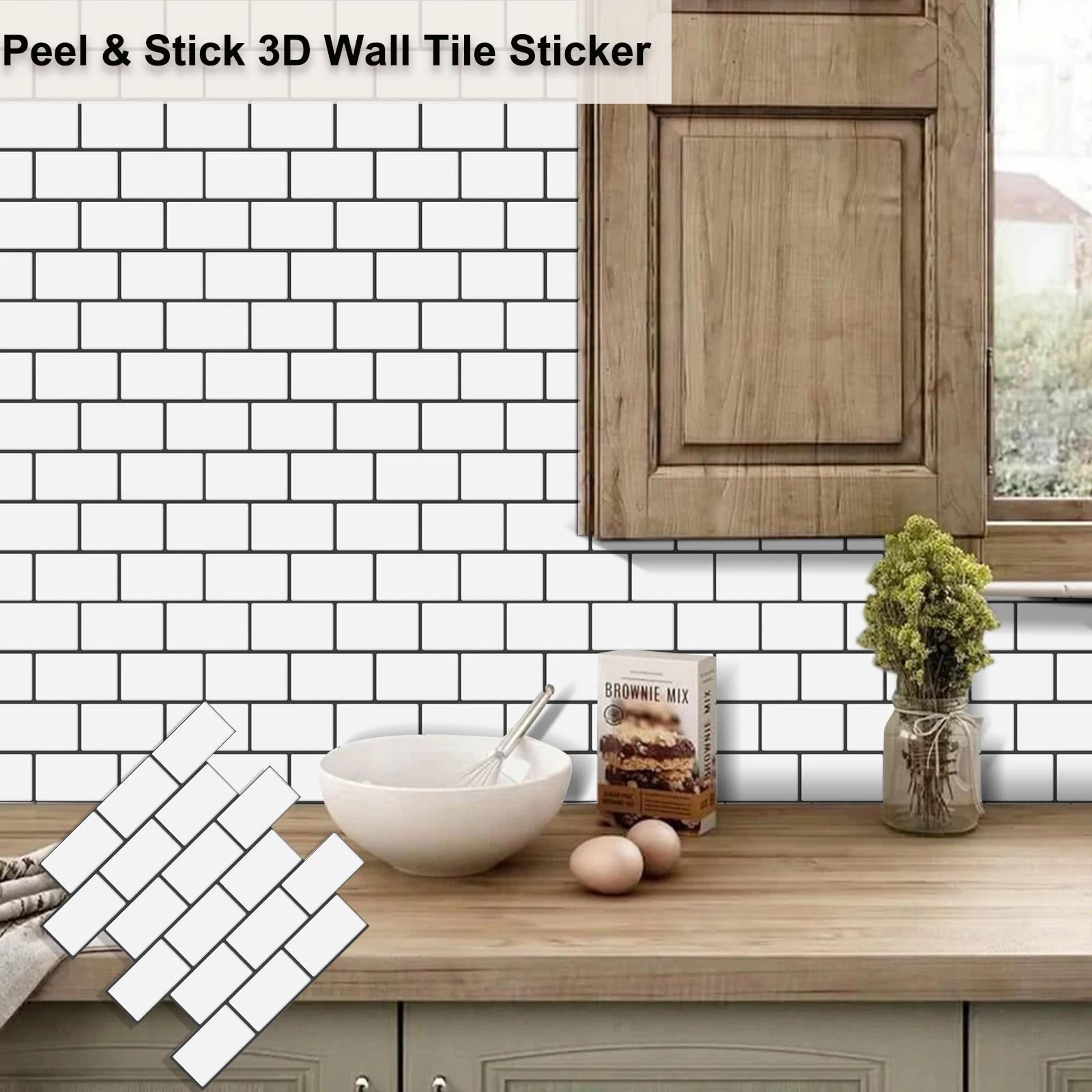 peel and stick subway tiles refresh kitchens bathrooms without messy renovations