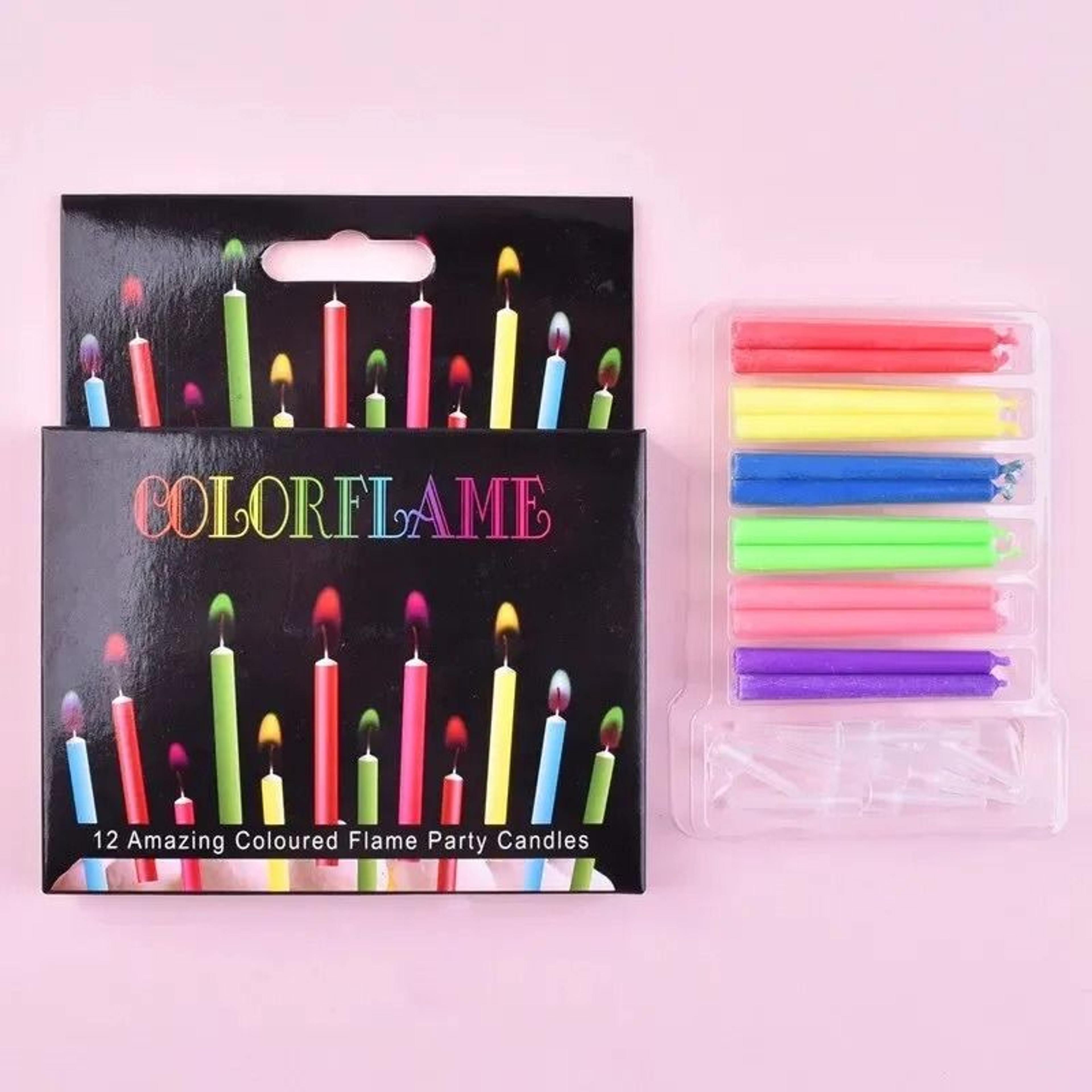 colorful flame birthday candles make every cake moment shine brighter together