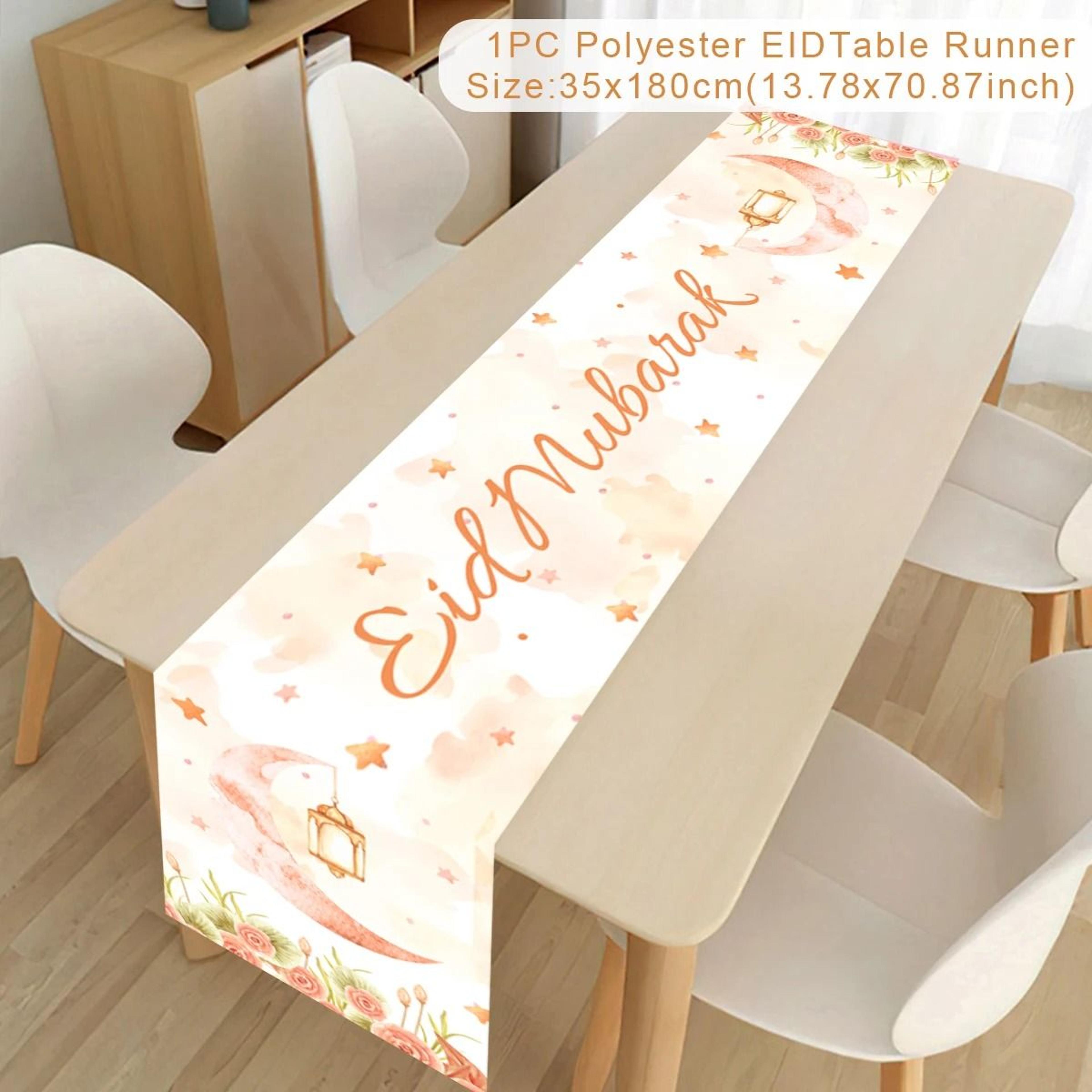 elegant ramadan table runner brings warmth to every iftar family gathering