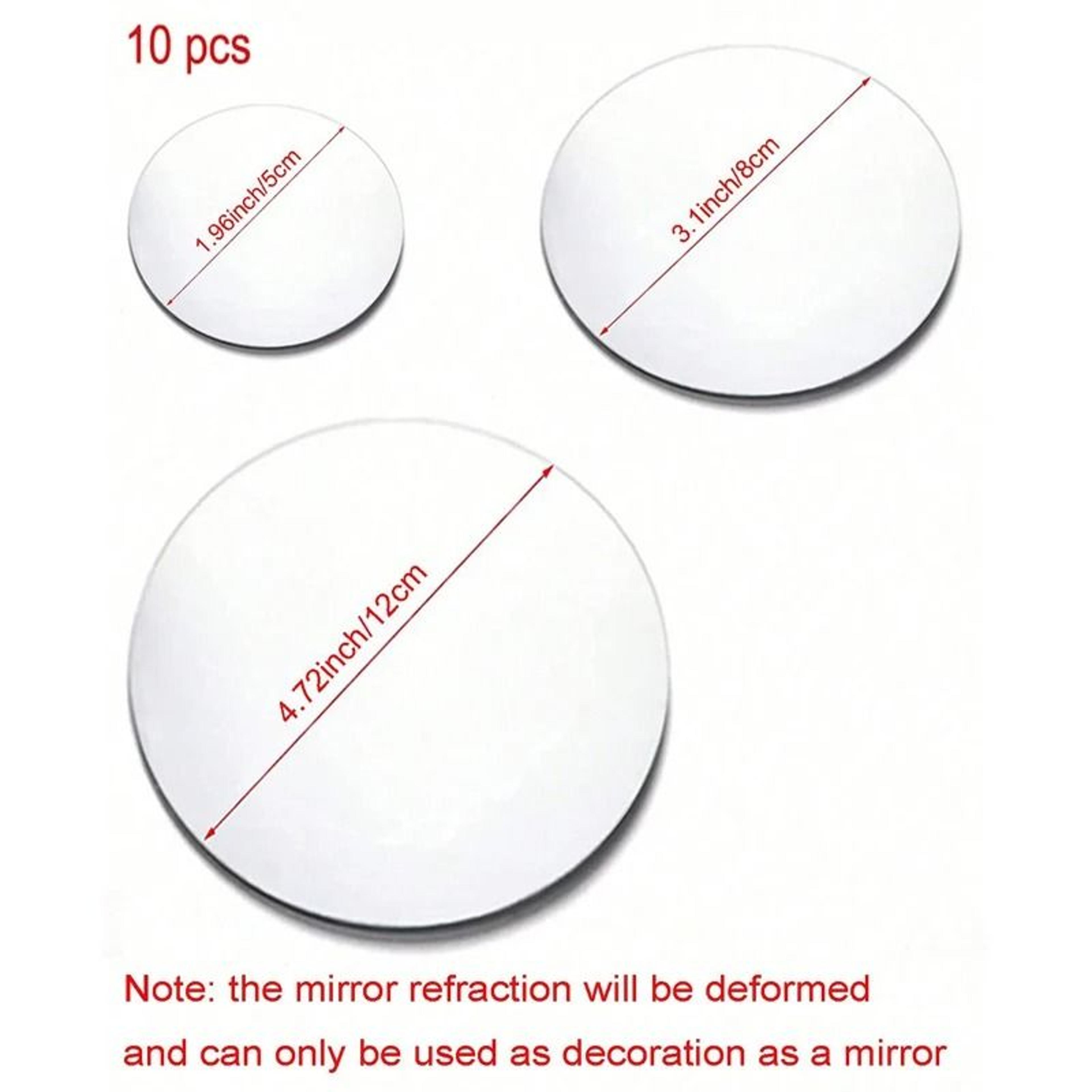 round acrylic mirror wall stickers brighten rooms with creative reflective displays