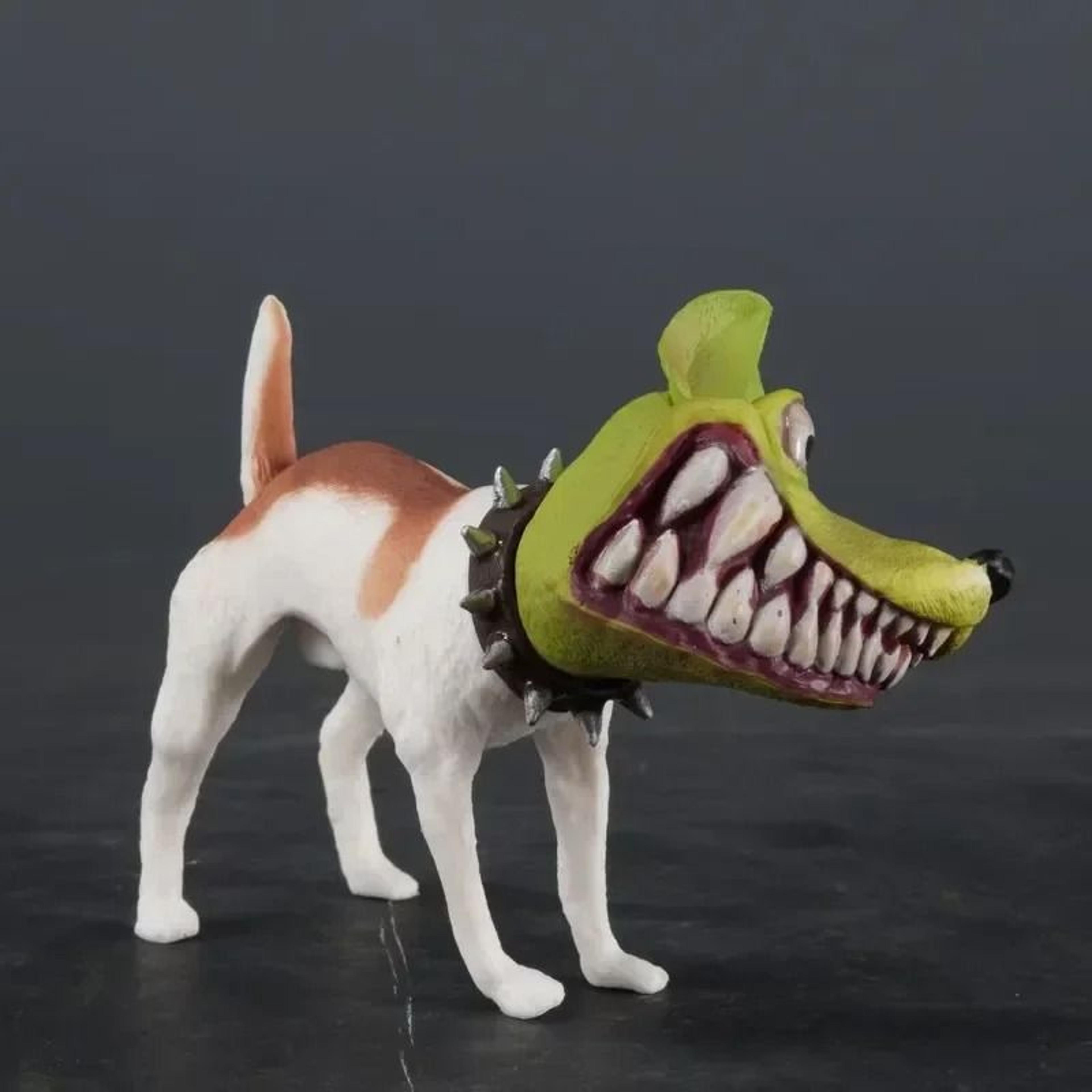 funny disguised dog figurine adds quirky character to any desk display