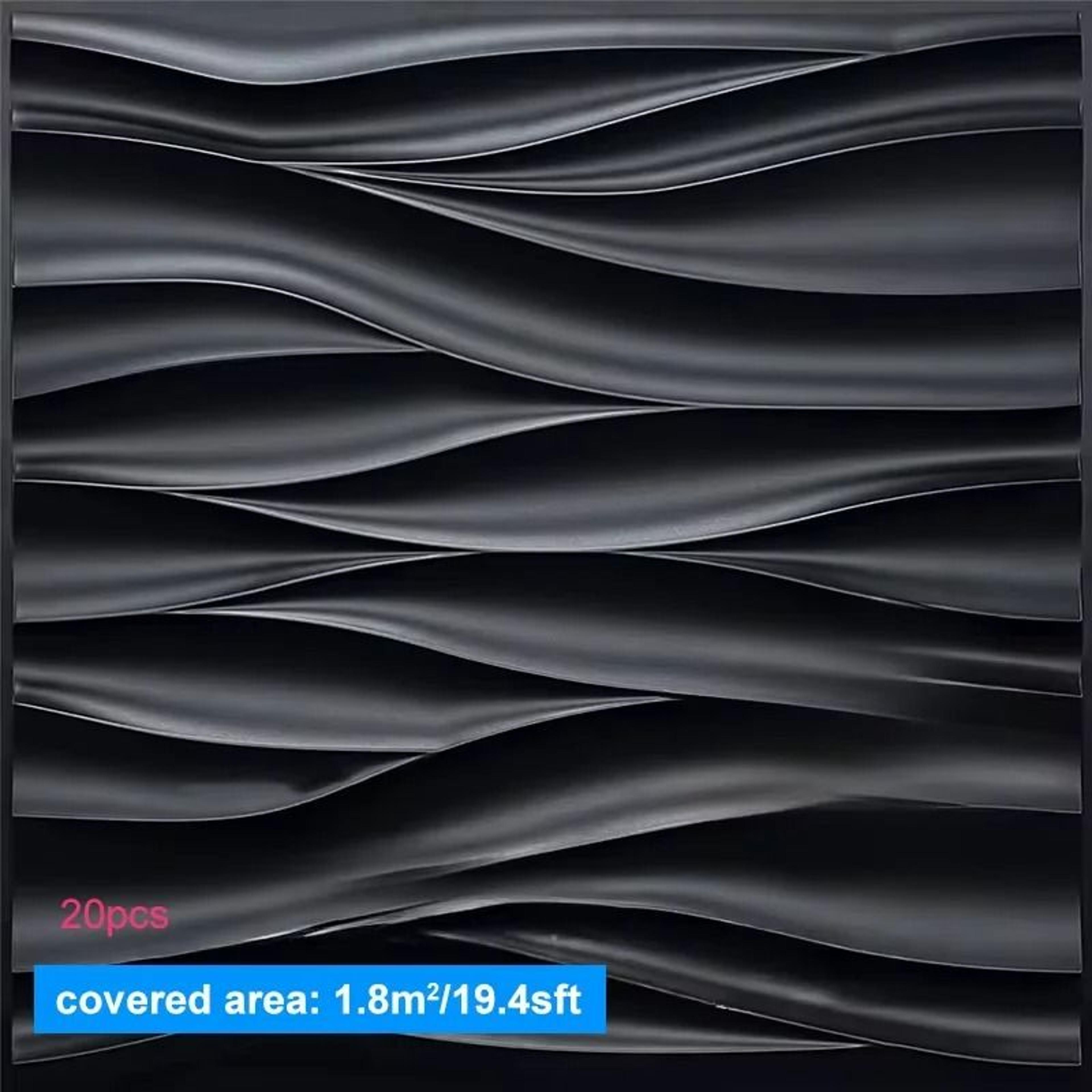 twenty piece 3d wall panels create striking texture without major renovation
