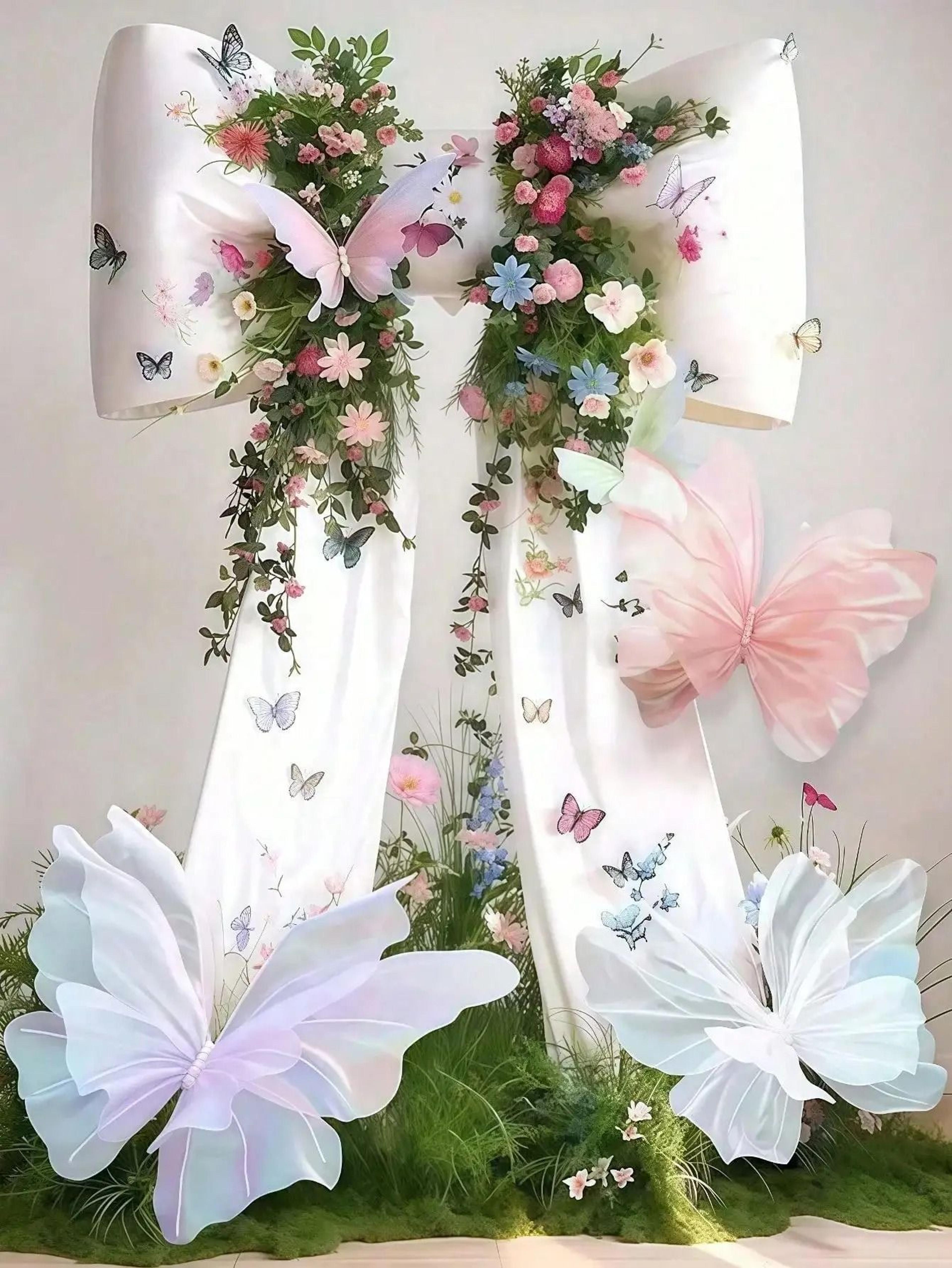 realistic 3d butterfly decorations for elegant weddings birthdays and photo backdrops