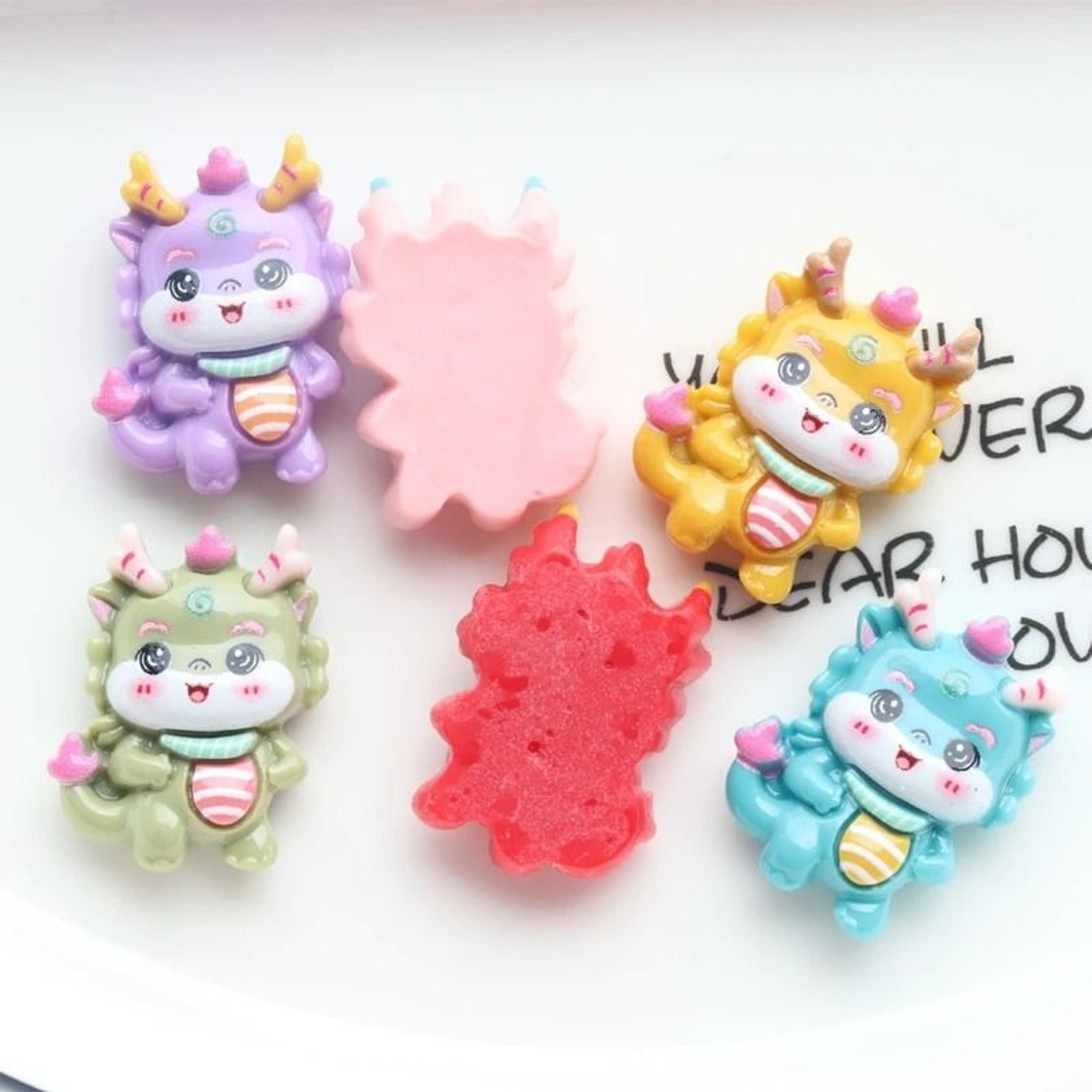 cute dinosaur resin cabochons for creative jewelry crafts and diy decorations