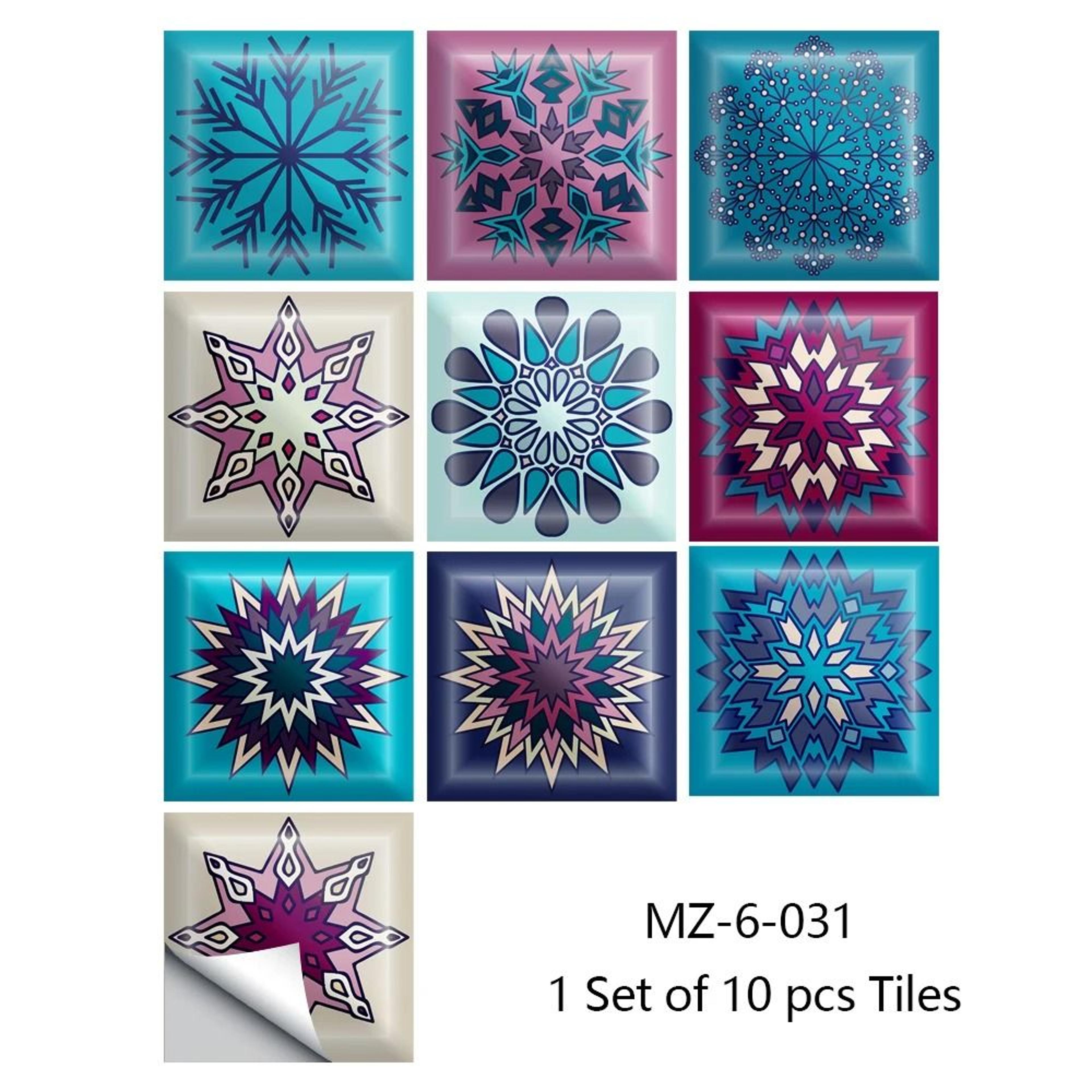 retro matte tile stickers for easy kitchen bathroom floor home makeovers