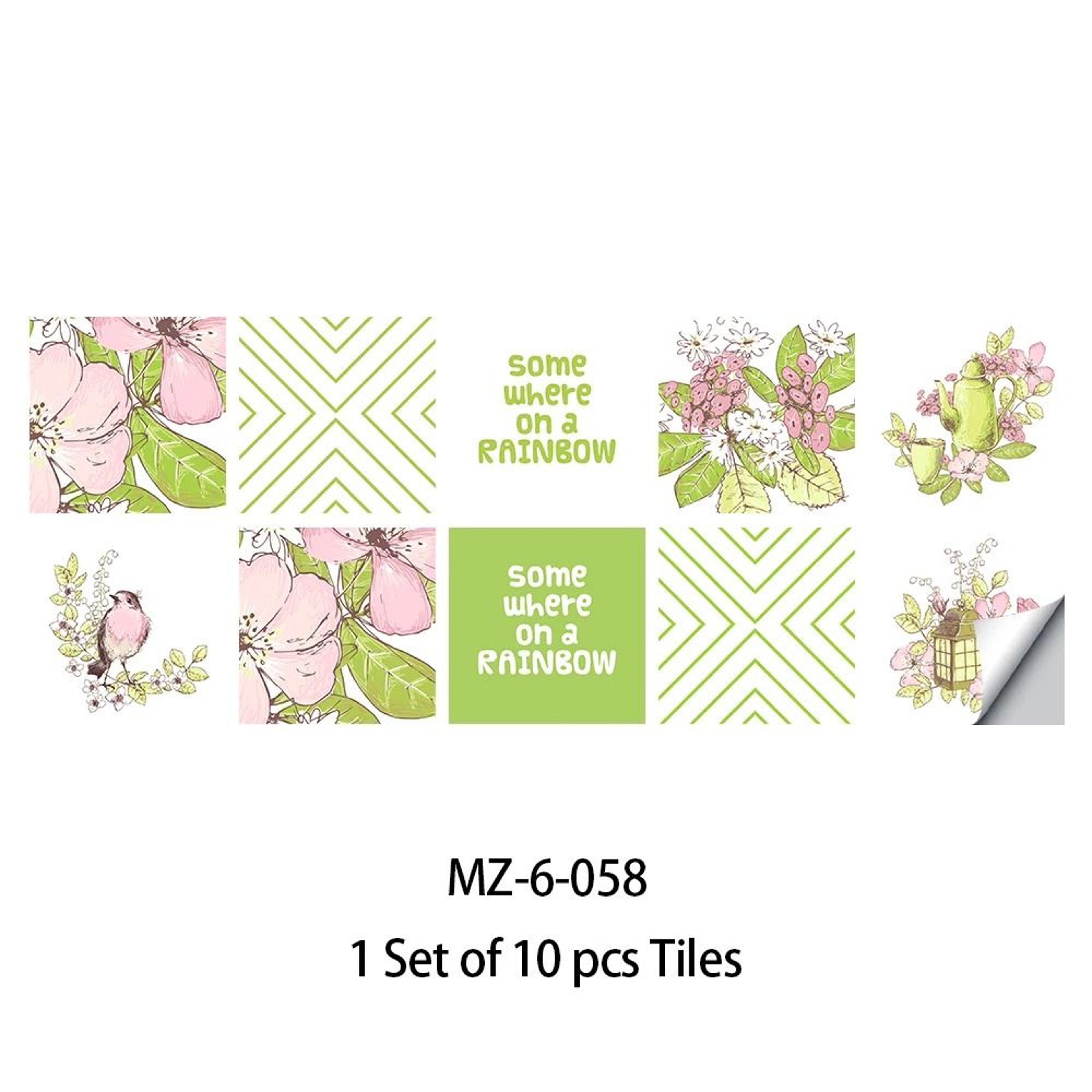 blue gray matte tile stickers for easy kitchen and floor makeovers
