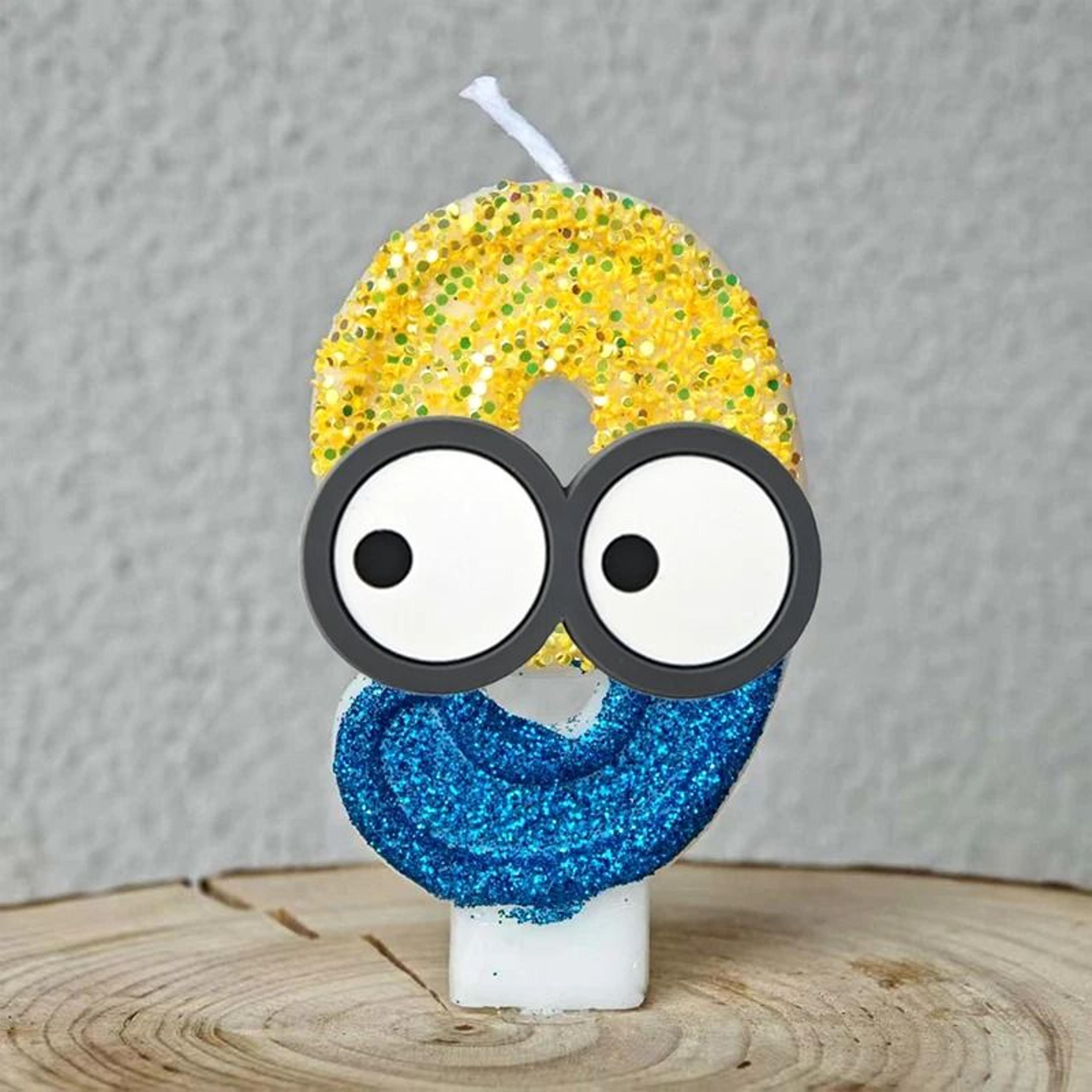 cute banana number birthday candle for fun kids cake celebrations decor