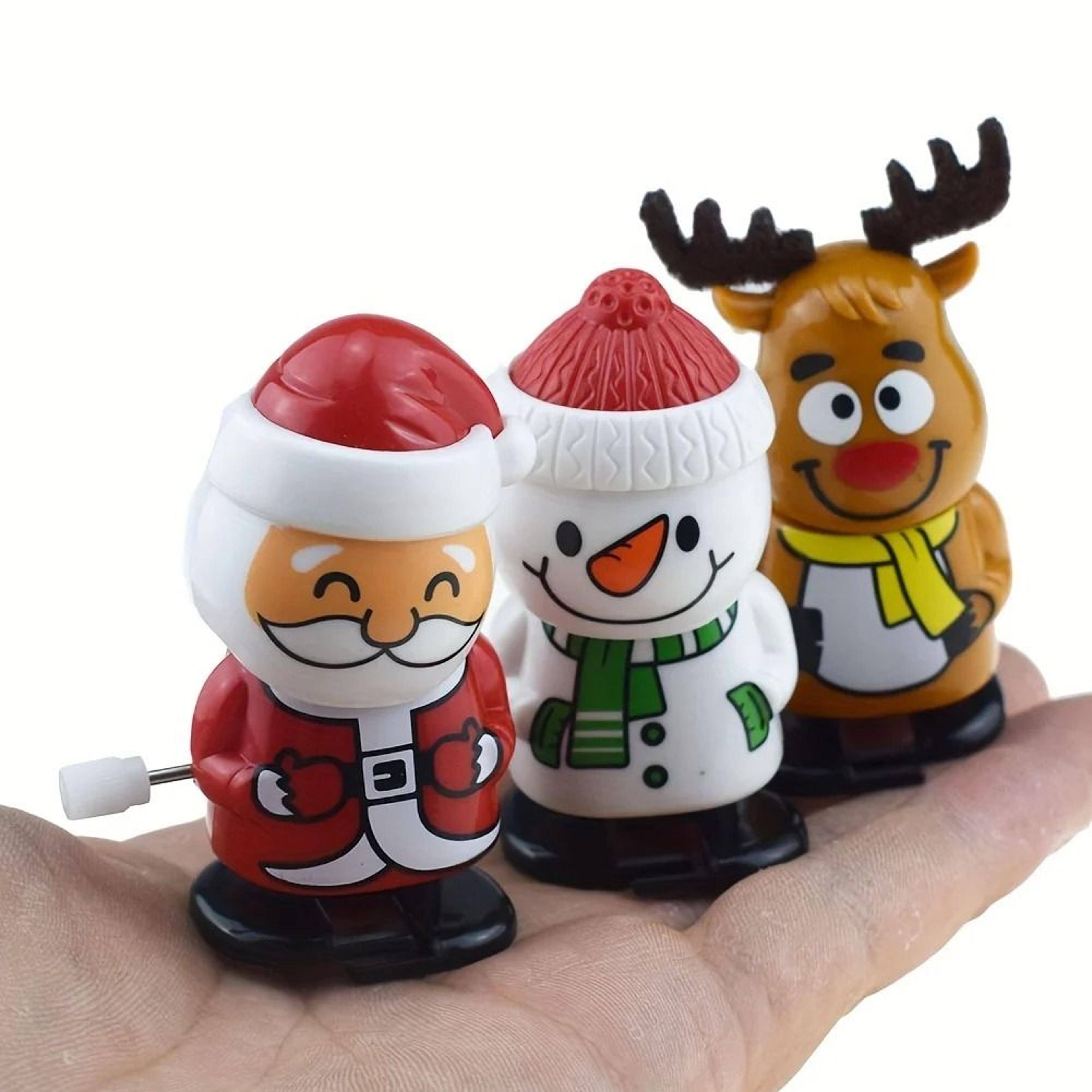 festive wind up christmas figurines for jumping walking holiday party fun
