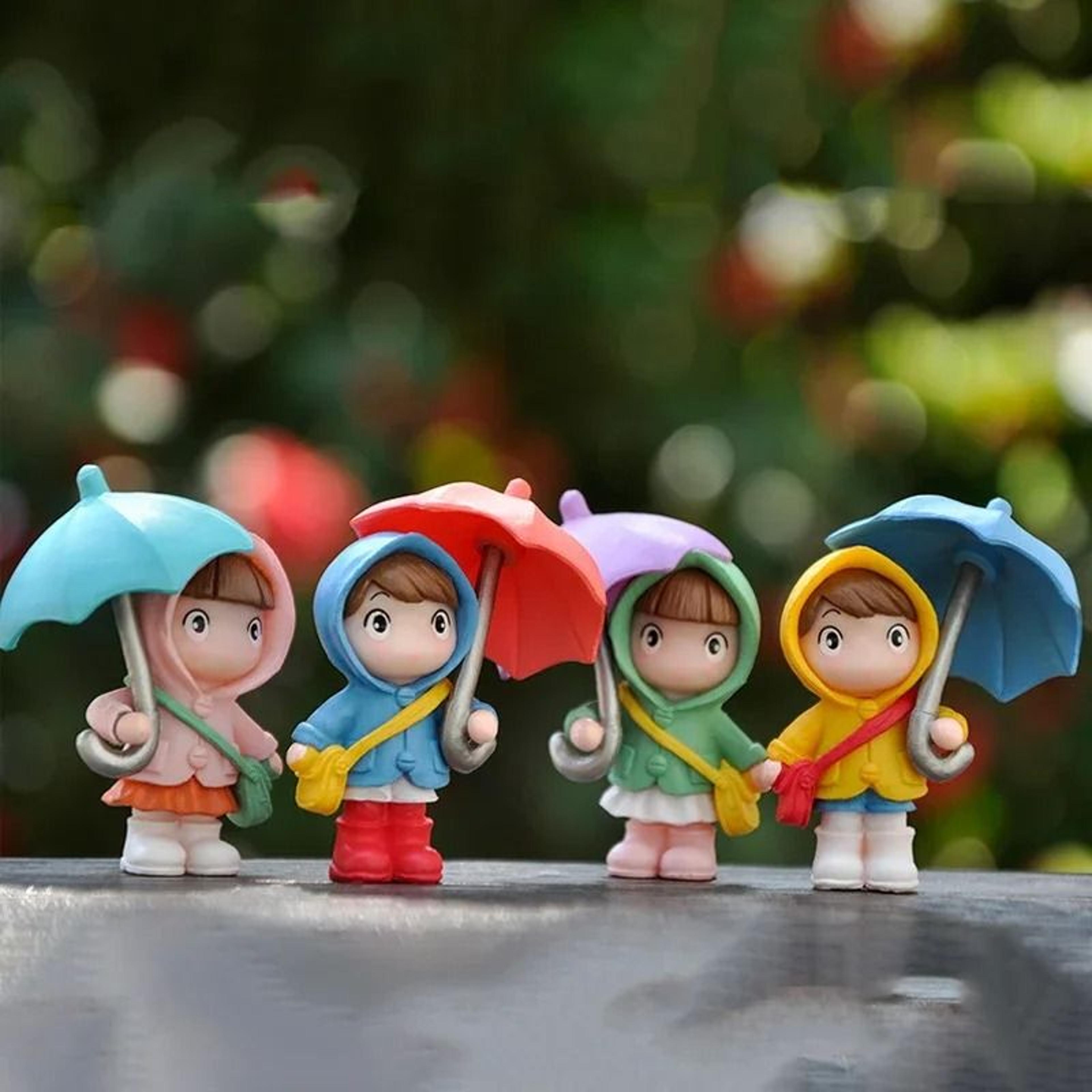 cute umbrella couple car dashboard figurines for charming interior decor gifts