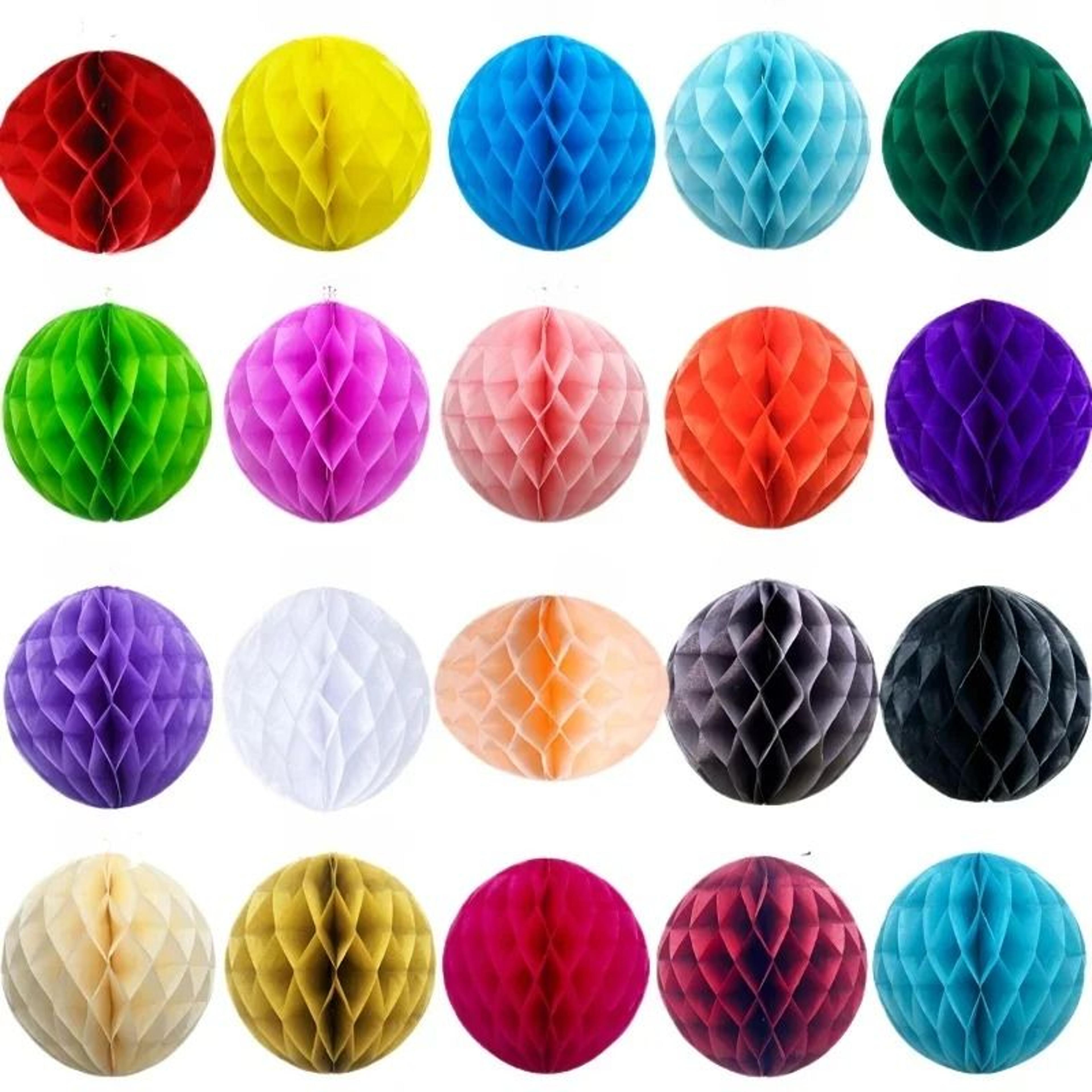 colorful honeycomb paper ball decoration for weddings birthdays showers parties events