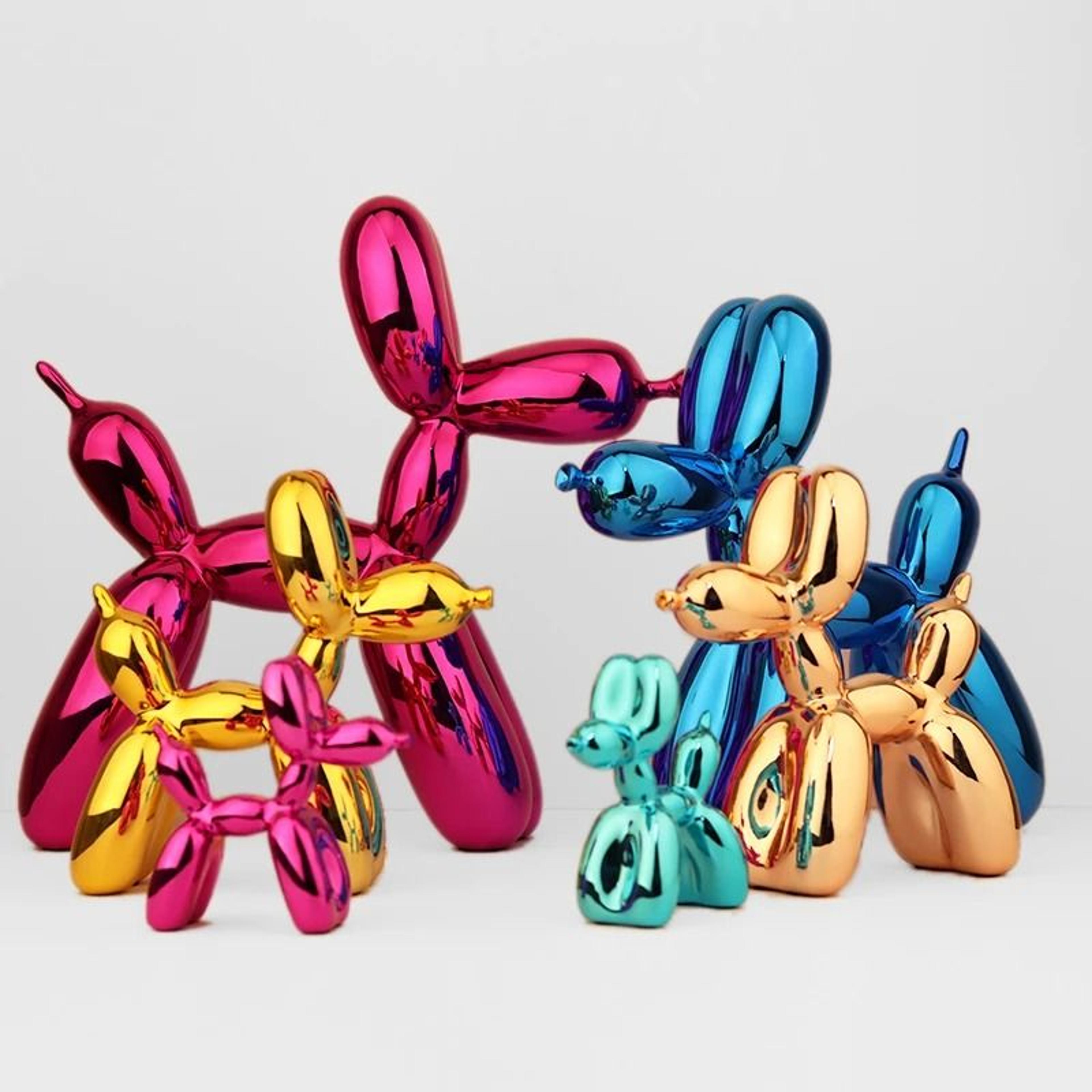 modern resin balloon dog sculpture for playful nordic home office decor