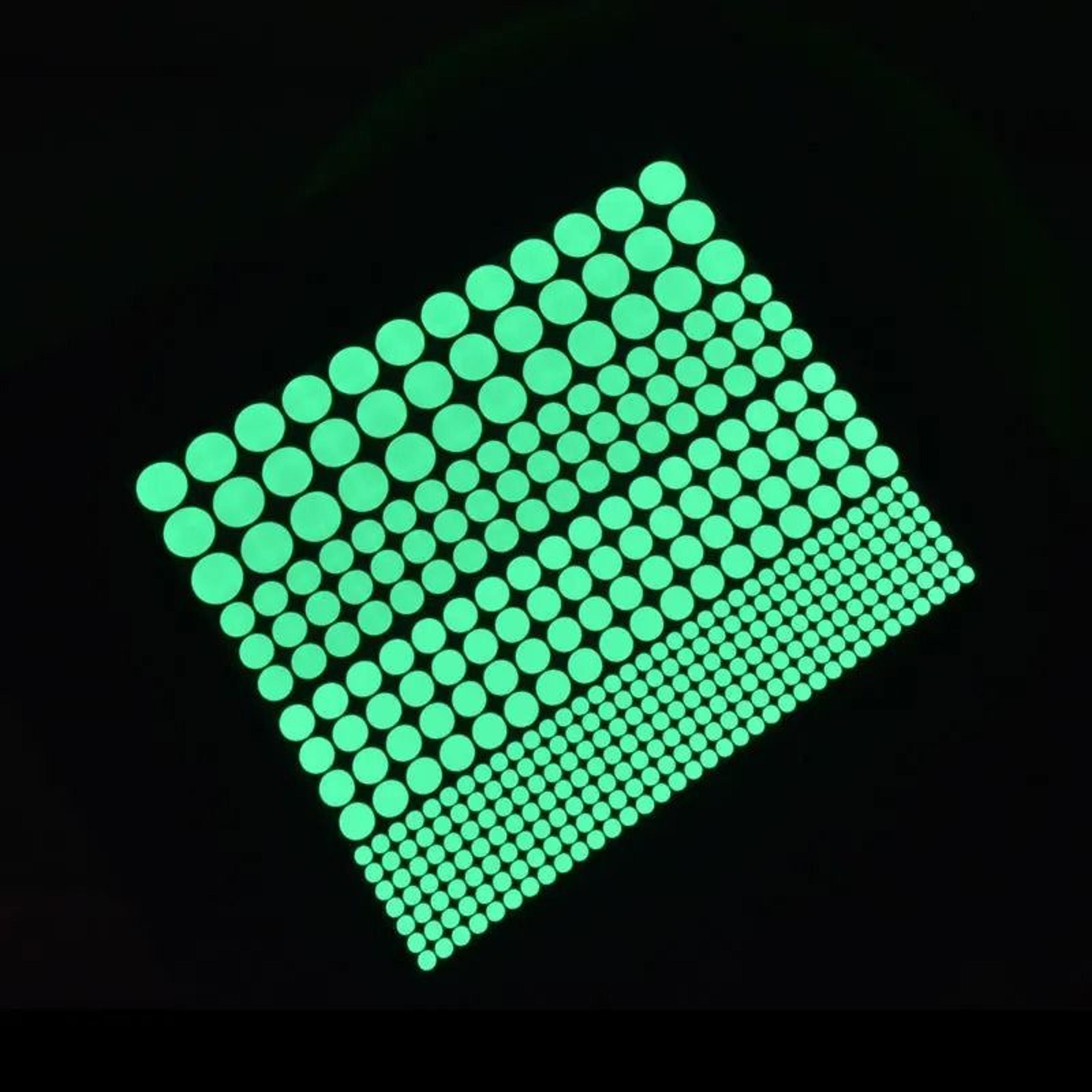 glow in the dark dot wall stickers create magical bedroom nights