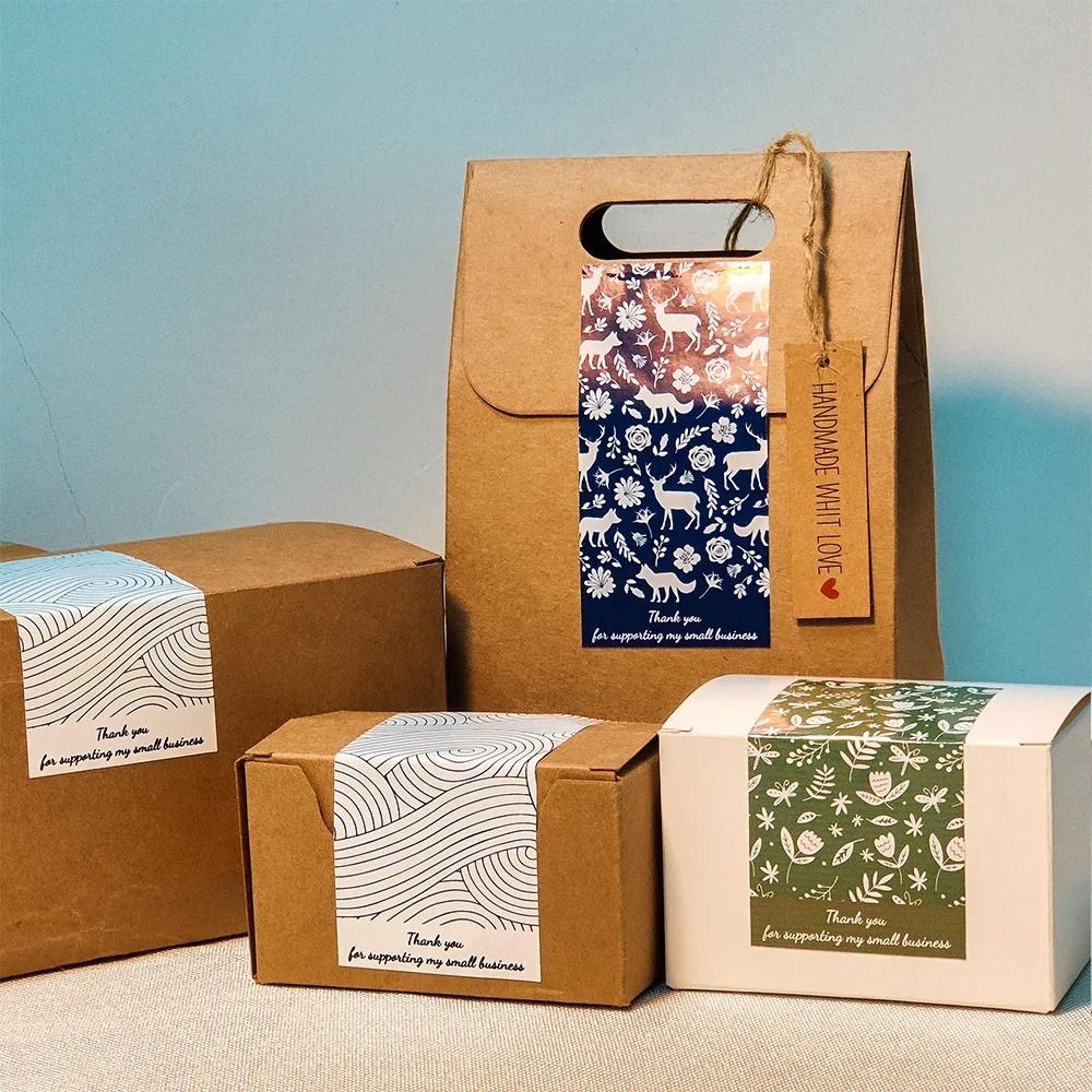 custom rectangle logo stickers personalize packaging gifts events and celebrations easily