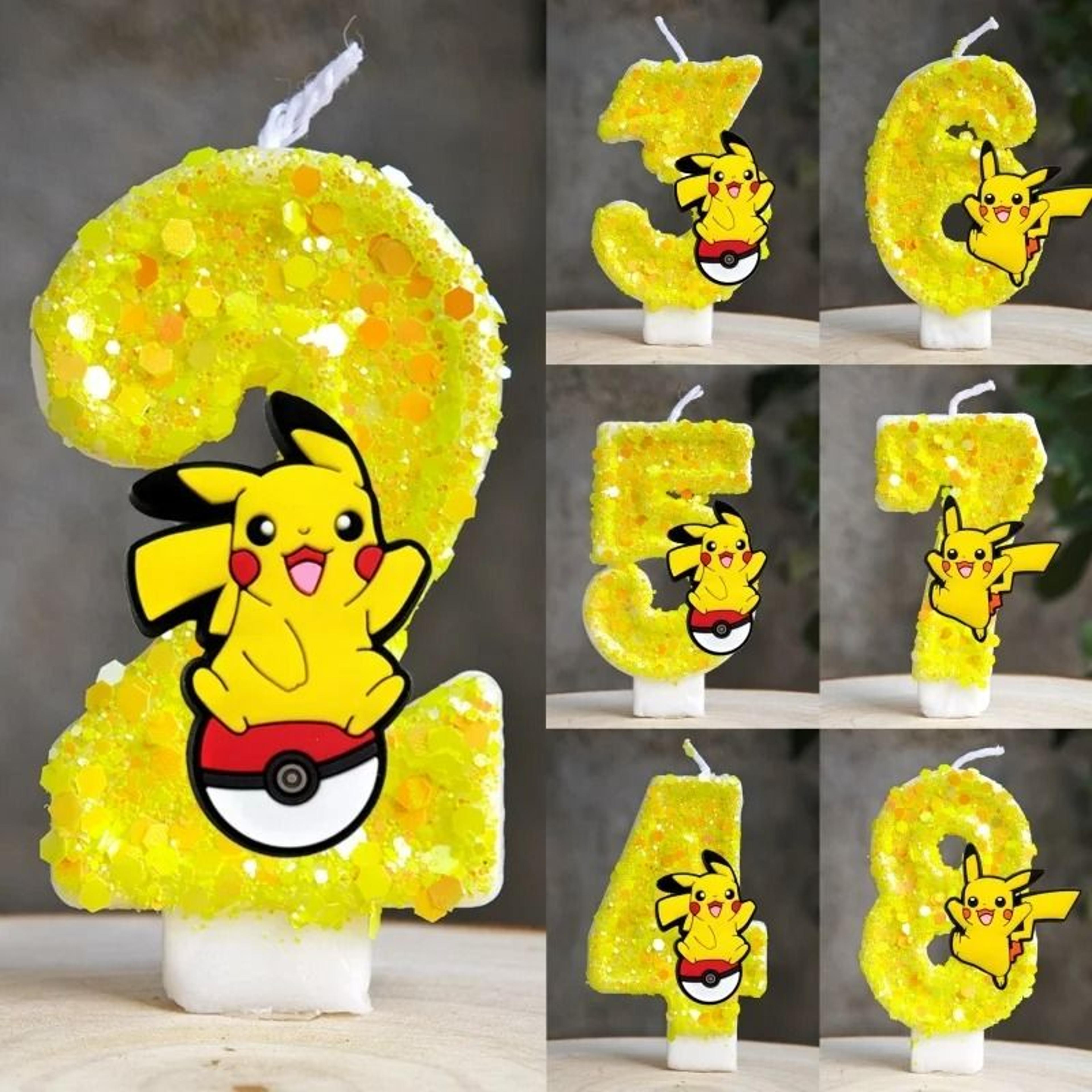 pikachu number birthday candle adds character fun to every celebration cake