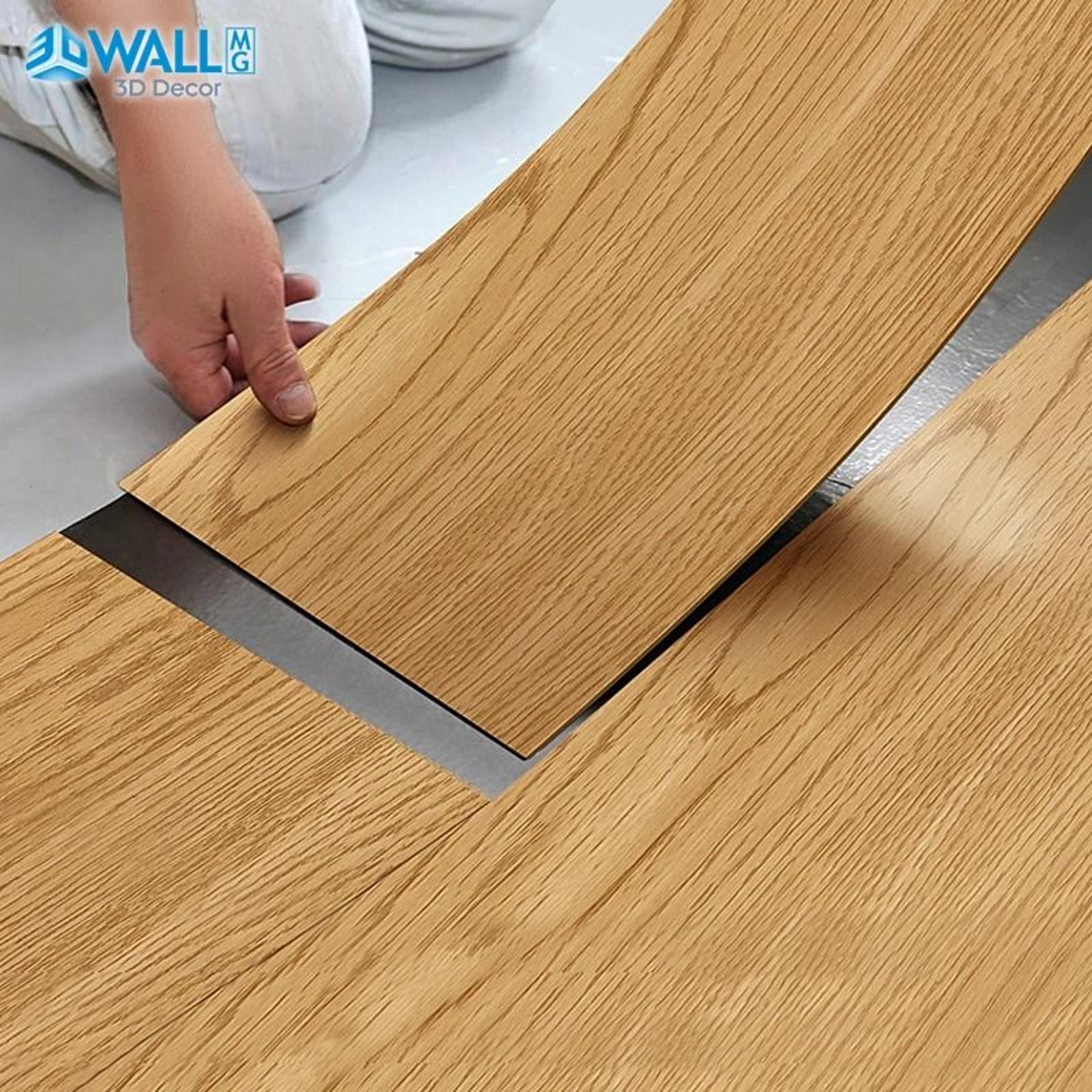 waterproof wood grain floor stickers refresh rooms with easy peel installation