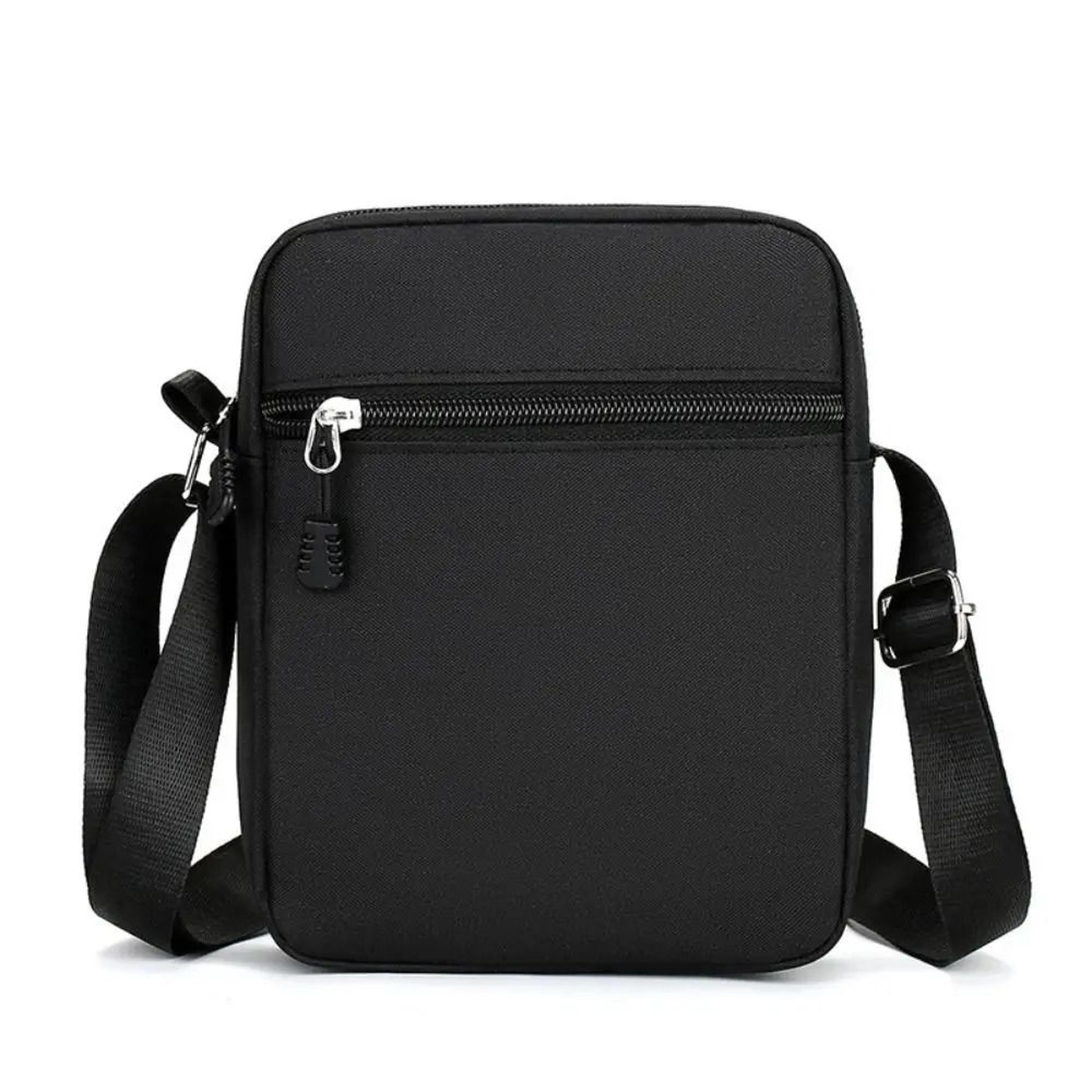 mens oxford crossbody phone bag for compact secure everyday carry storage