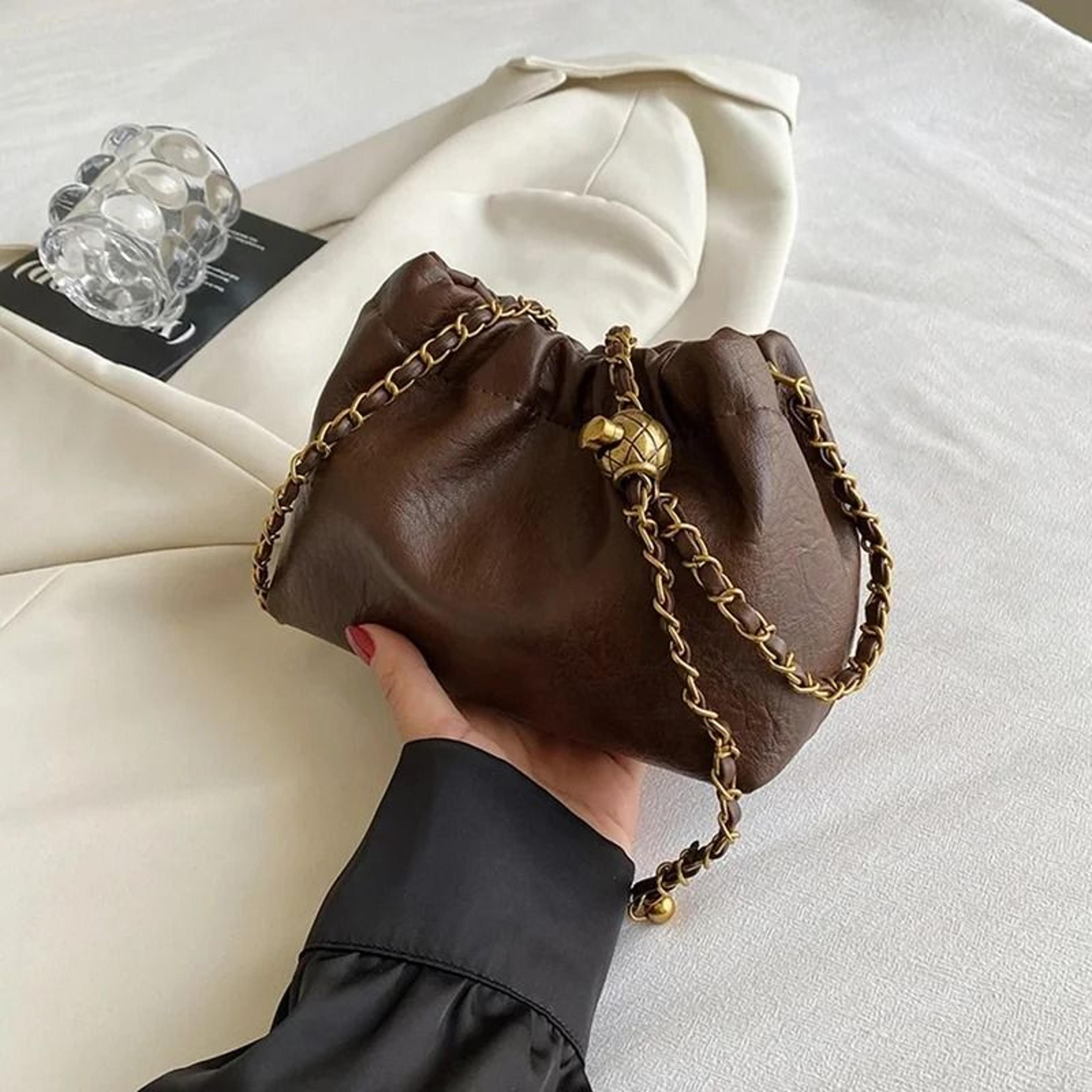 pleated chain hobo crossbody bag for effortless everyday womens versatile style