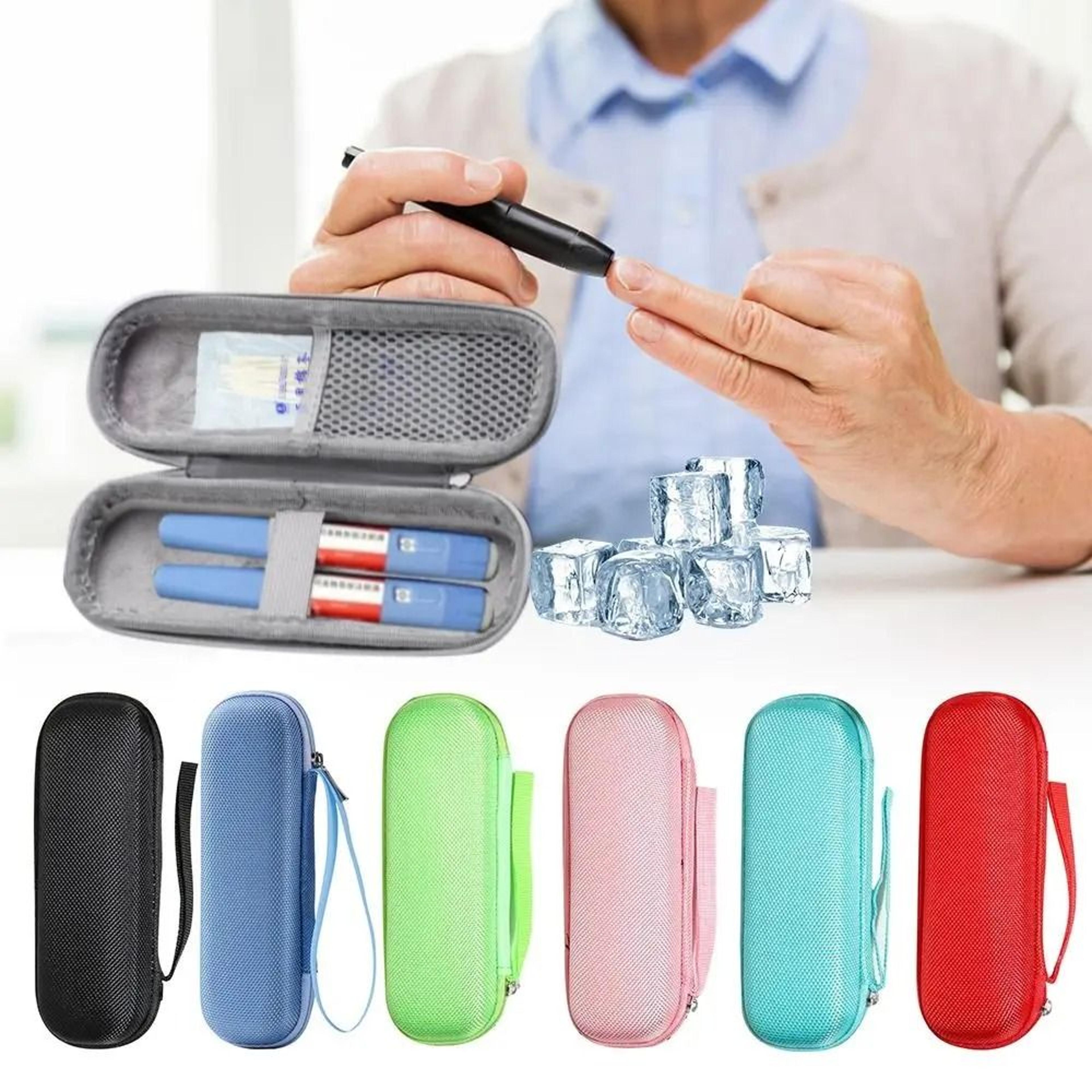 portable eva insulin cooler bag for secure organized everyday travel storage