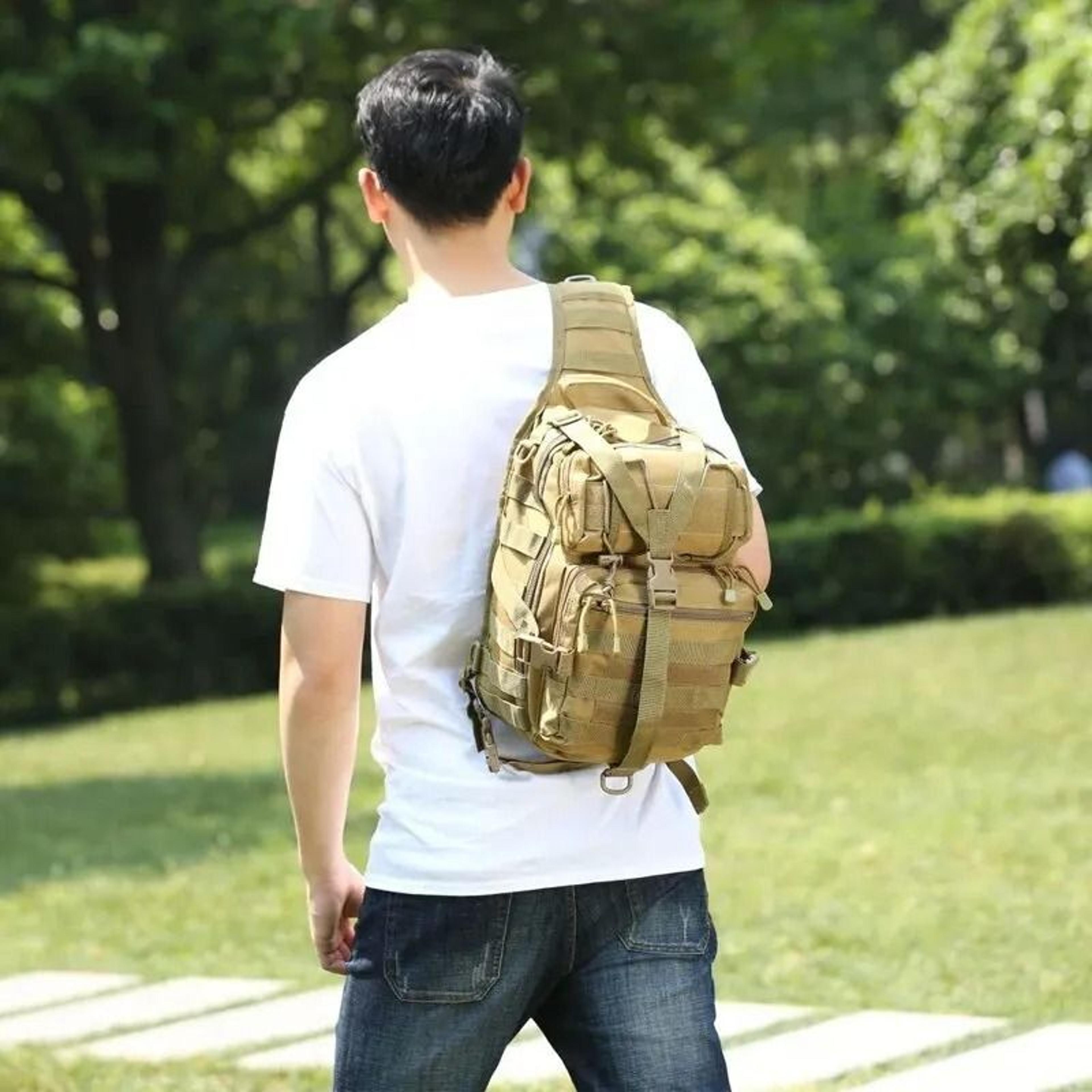 waterproof oxford tactical chest bag for spacious hands free everyday carry