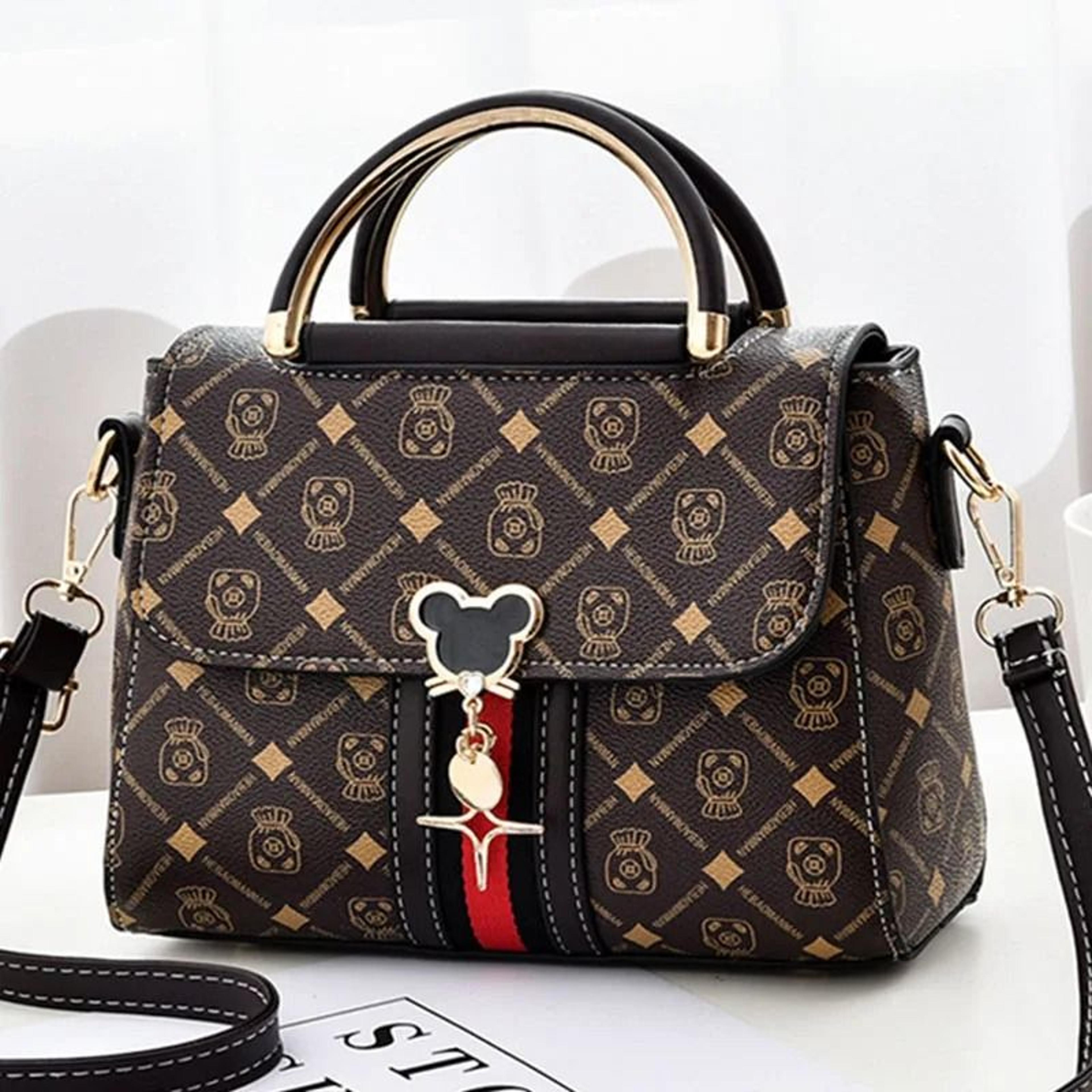 monogram womens shoulder tote bag with spacious everyday carry design