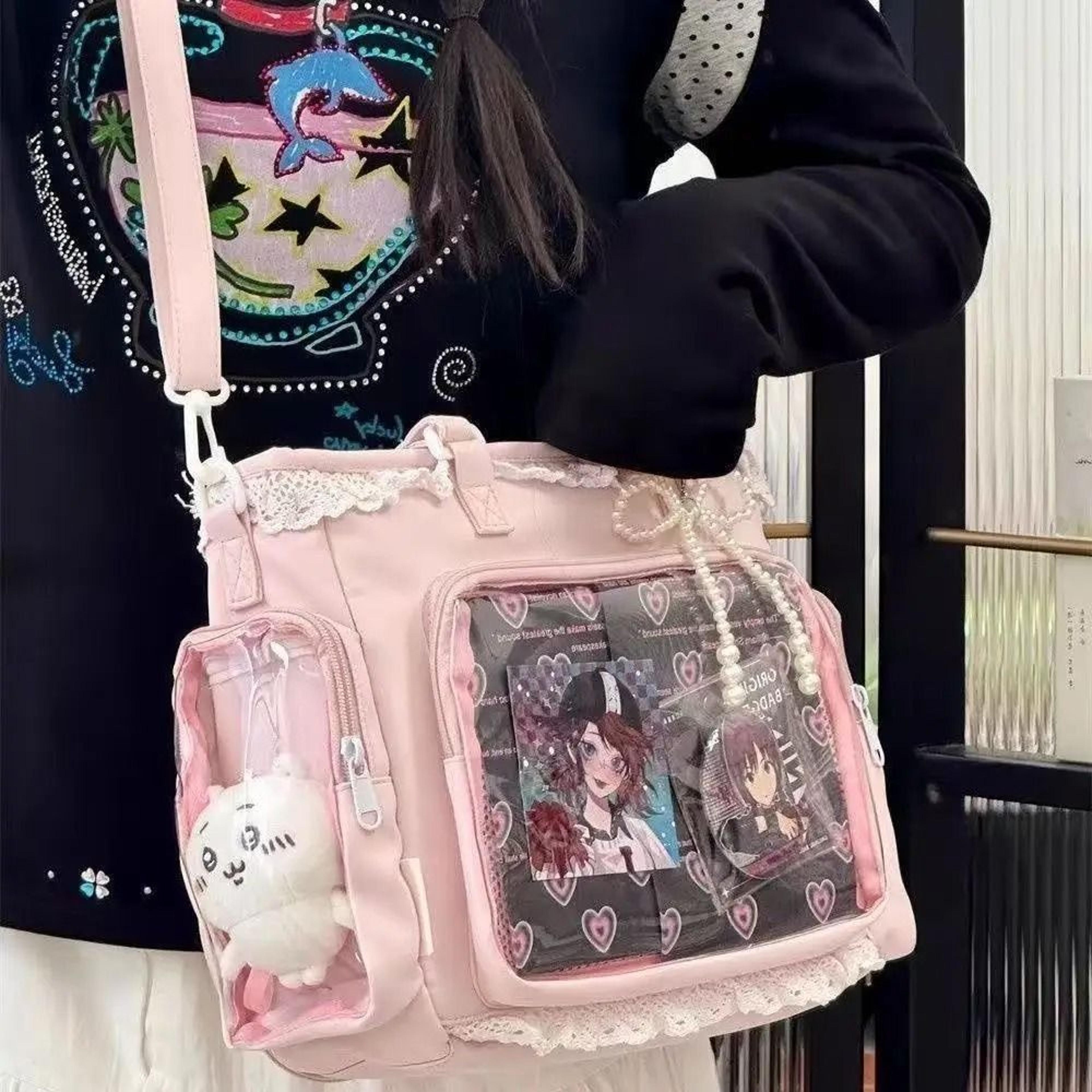 ballet girl kawaii ita crossbody shoulder bag with large capacity