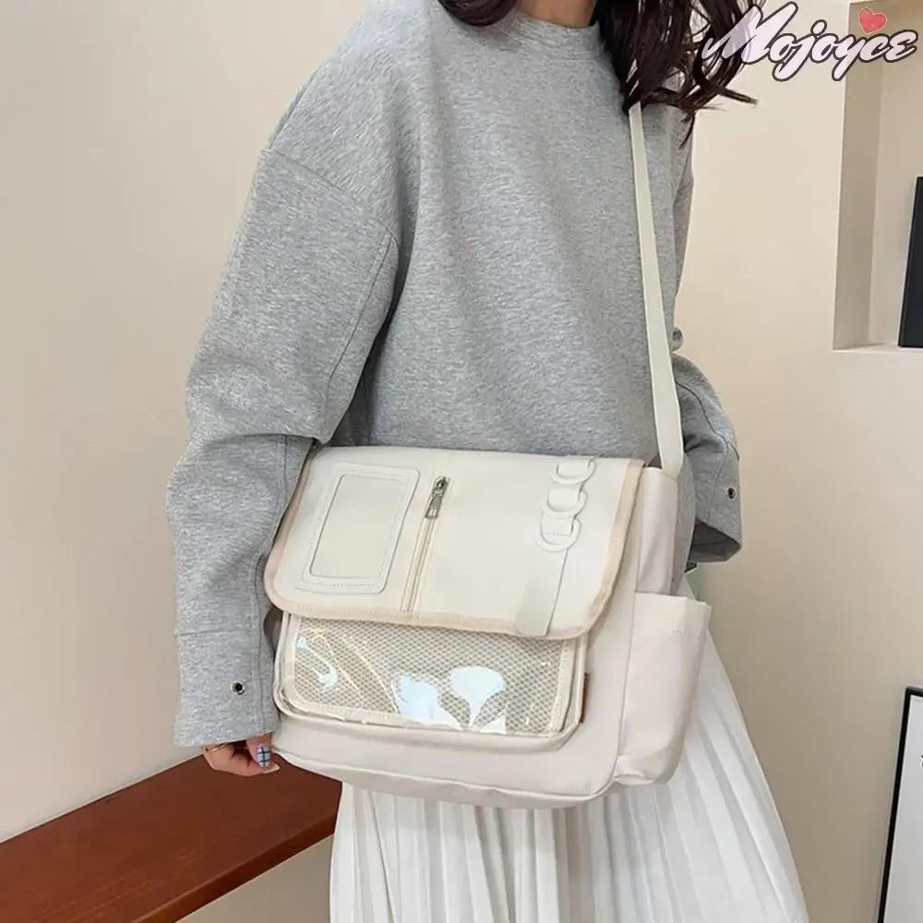 lightweight y2k transparent ita crossbody bag for school anime displays girls