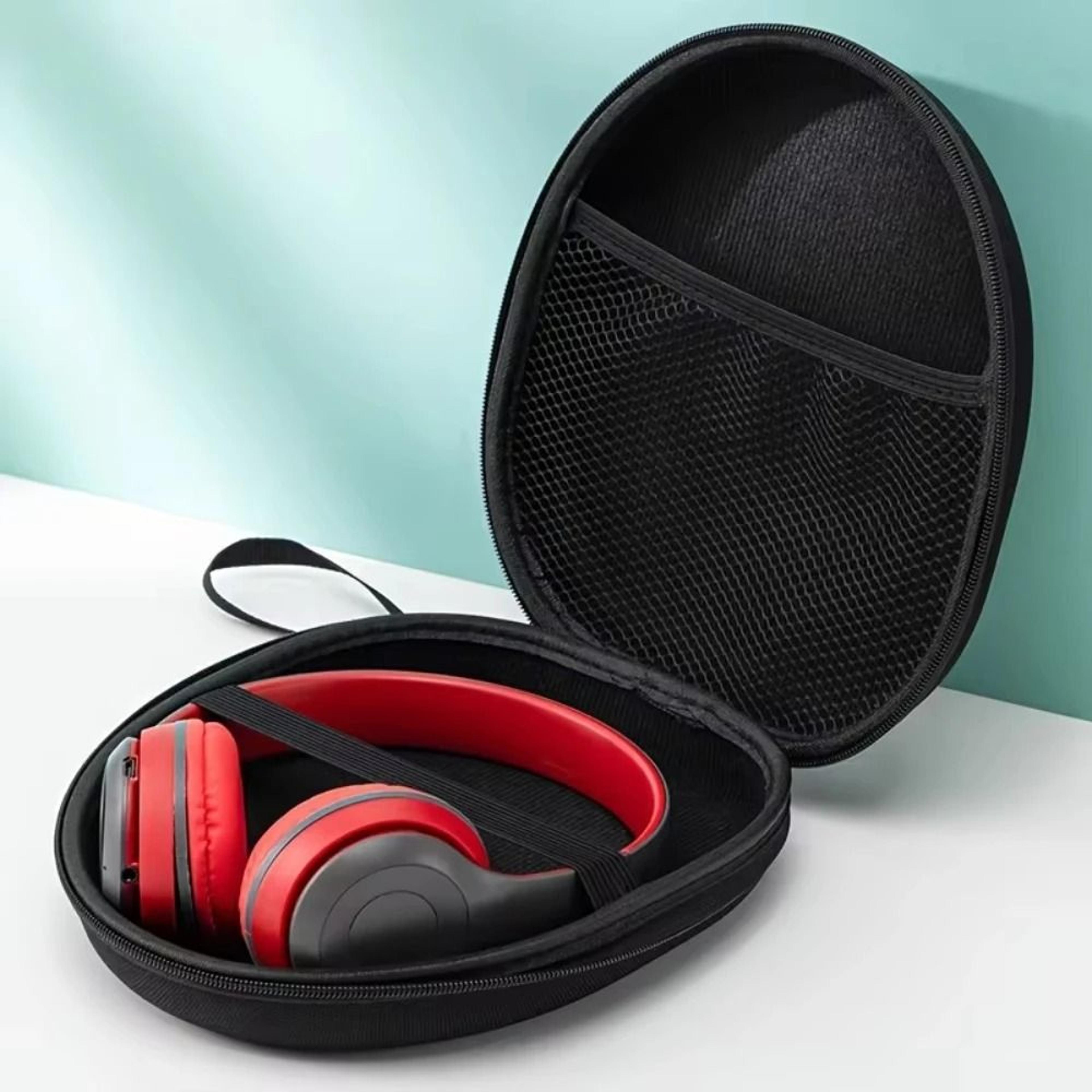 portable hard shell headphone carrying case protects sony headsets anywhere safely