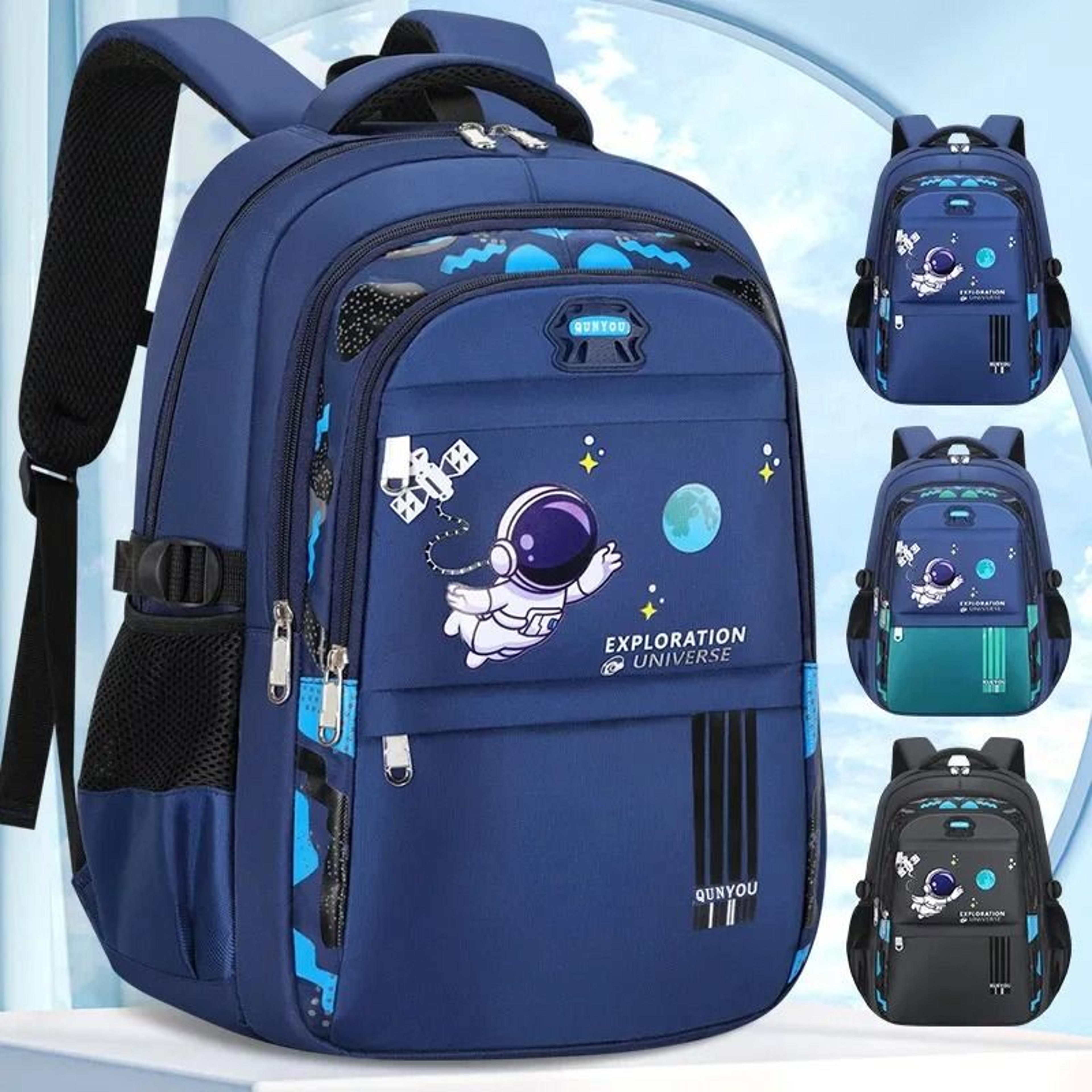 waterproof astronaut kids school backpack keeps books organized comfortable daily carry