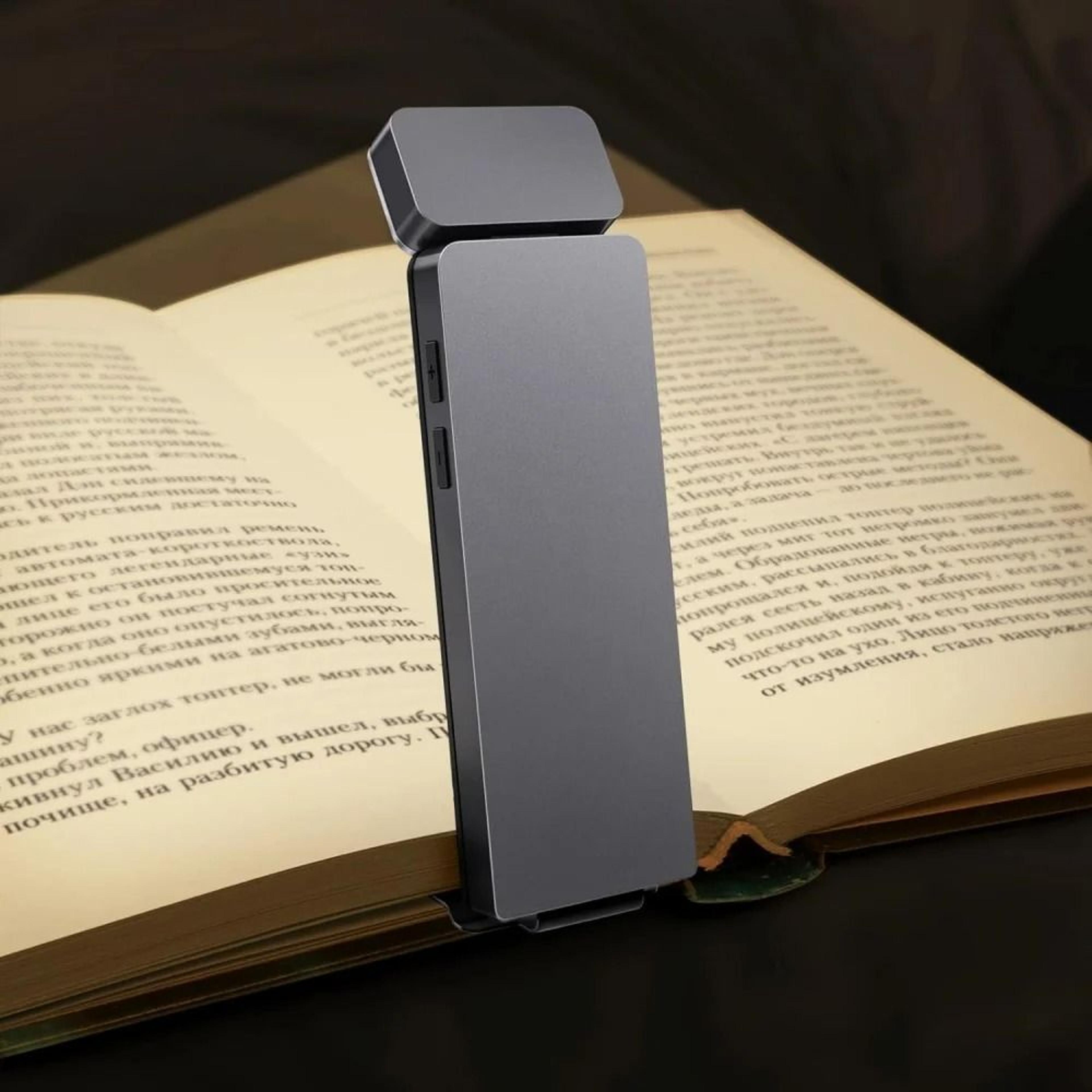 rechargeable mini clip on book light for portable night reading comfort