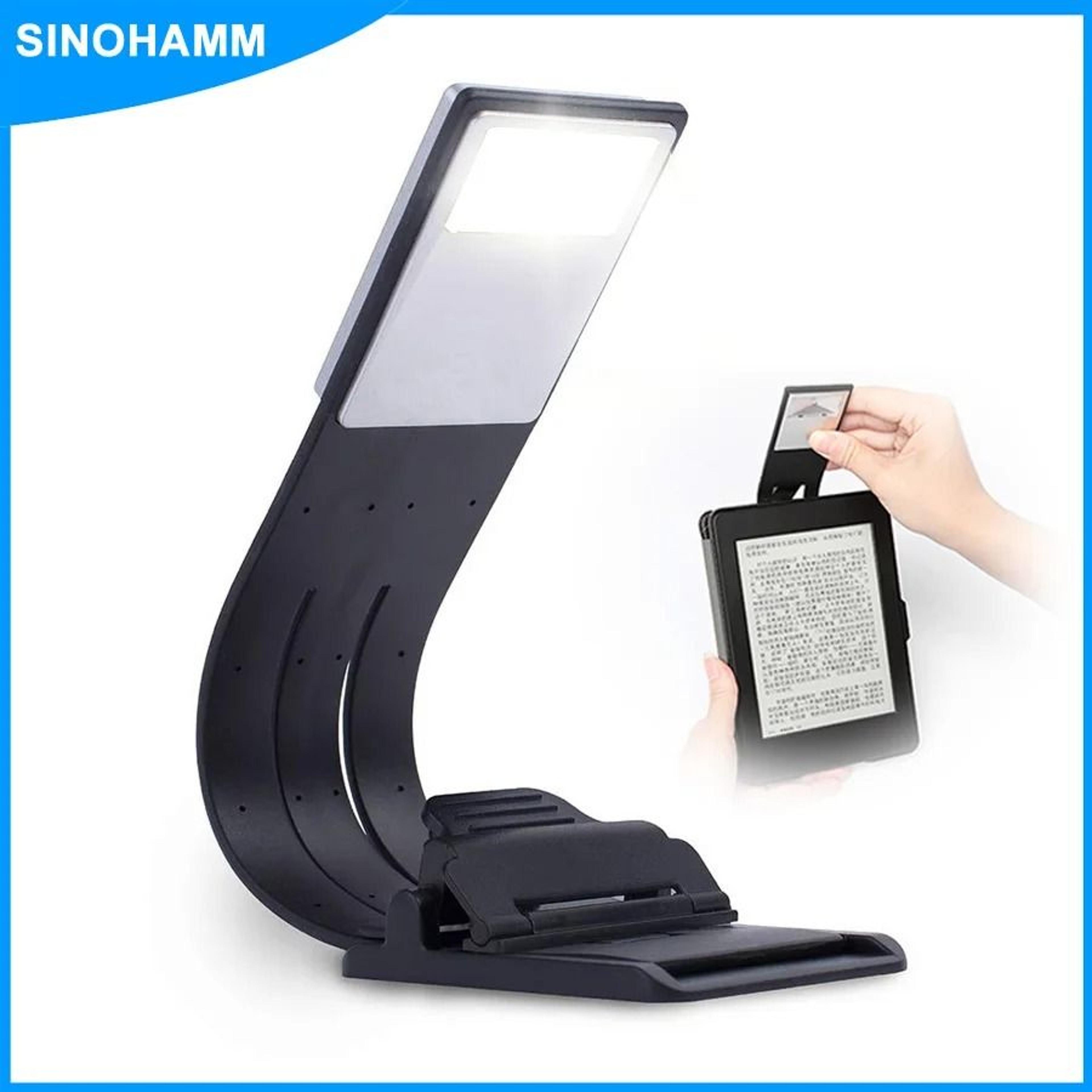 rechargeable clip on bookmark book light with three color reading modes