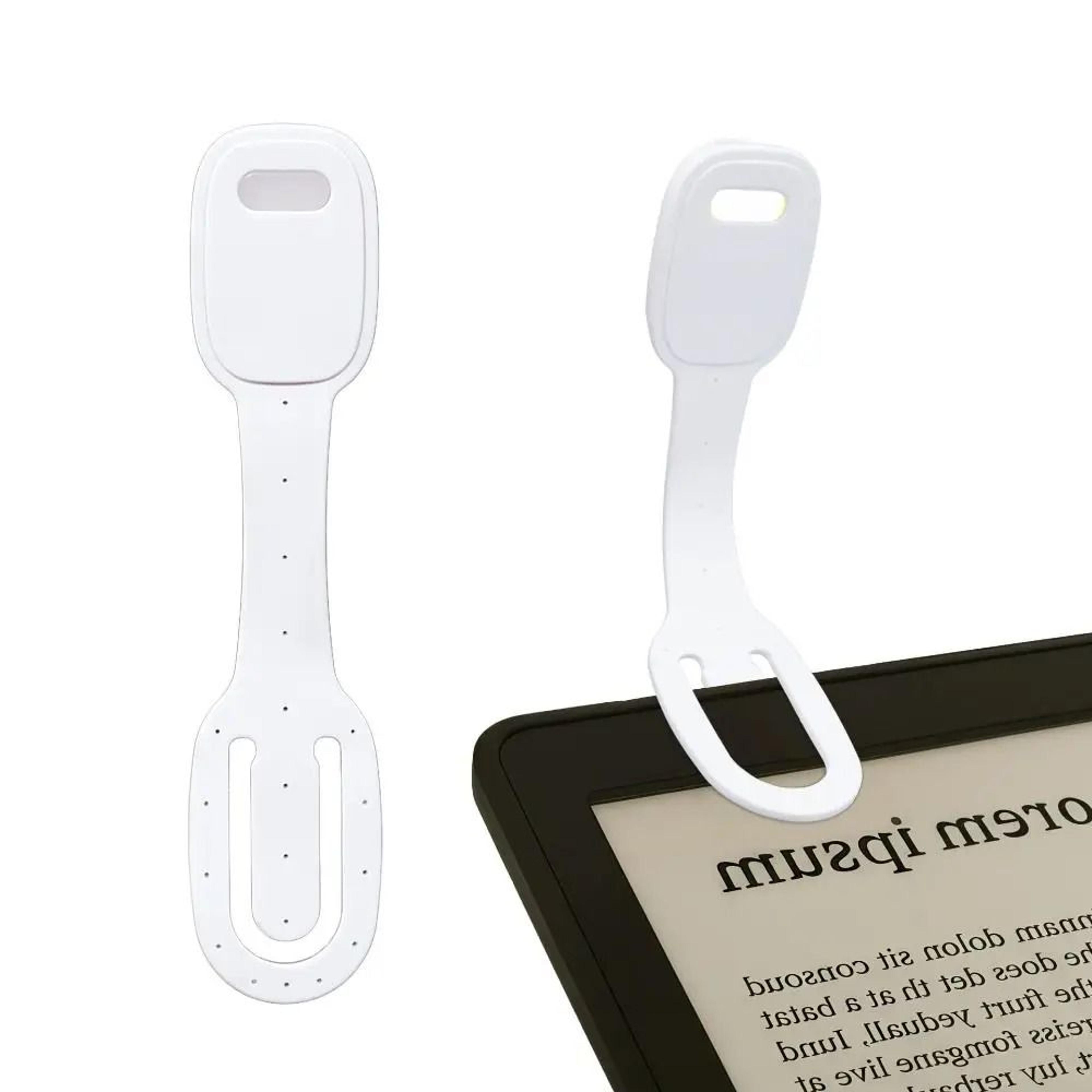rechargeable clip on bookmark book light with dimmable travel reading lamp