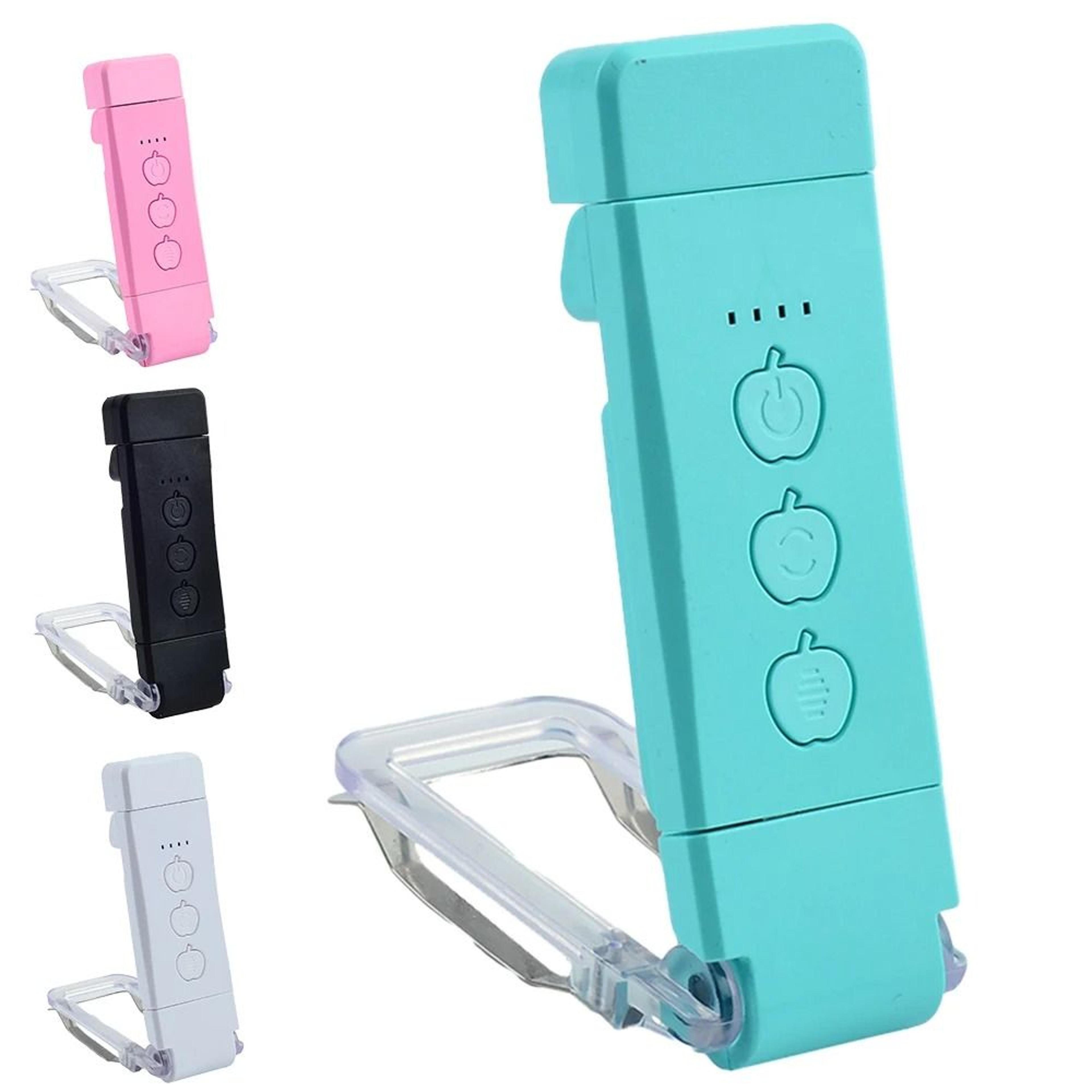 rechargeable clip on bookmark book light with adjustable bedside brightness control