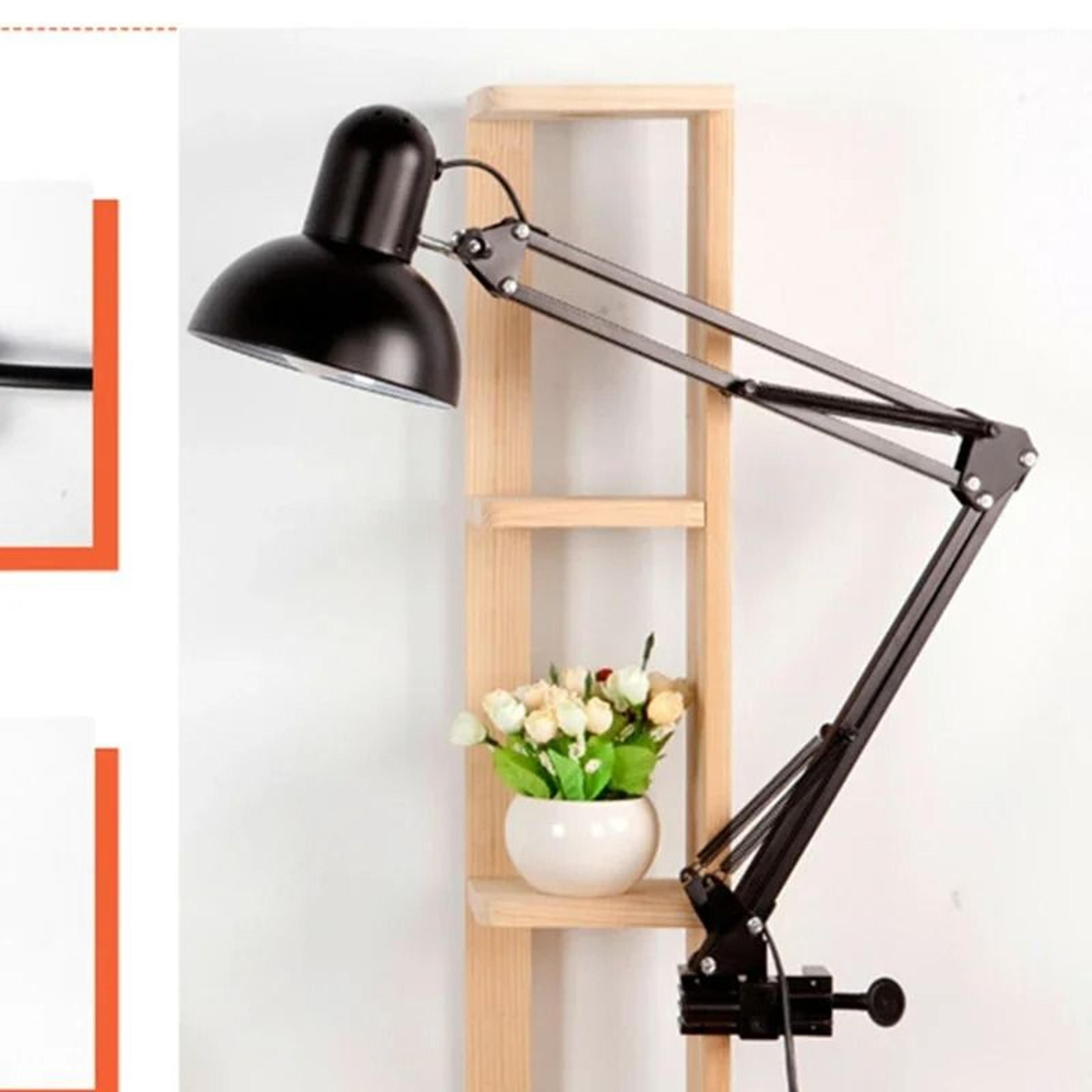 foldable telescopic clip on reading lamp for comfortable focused study