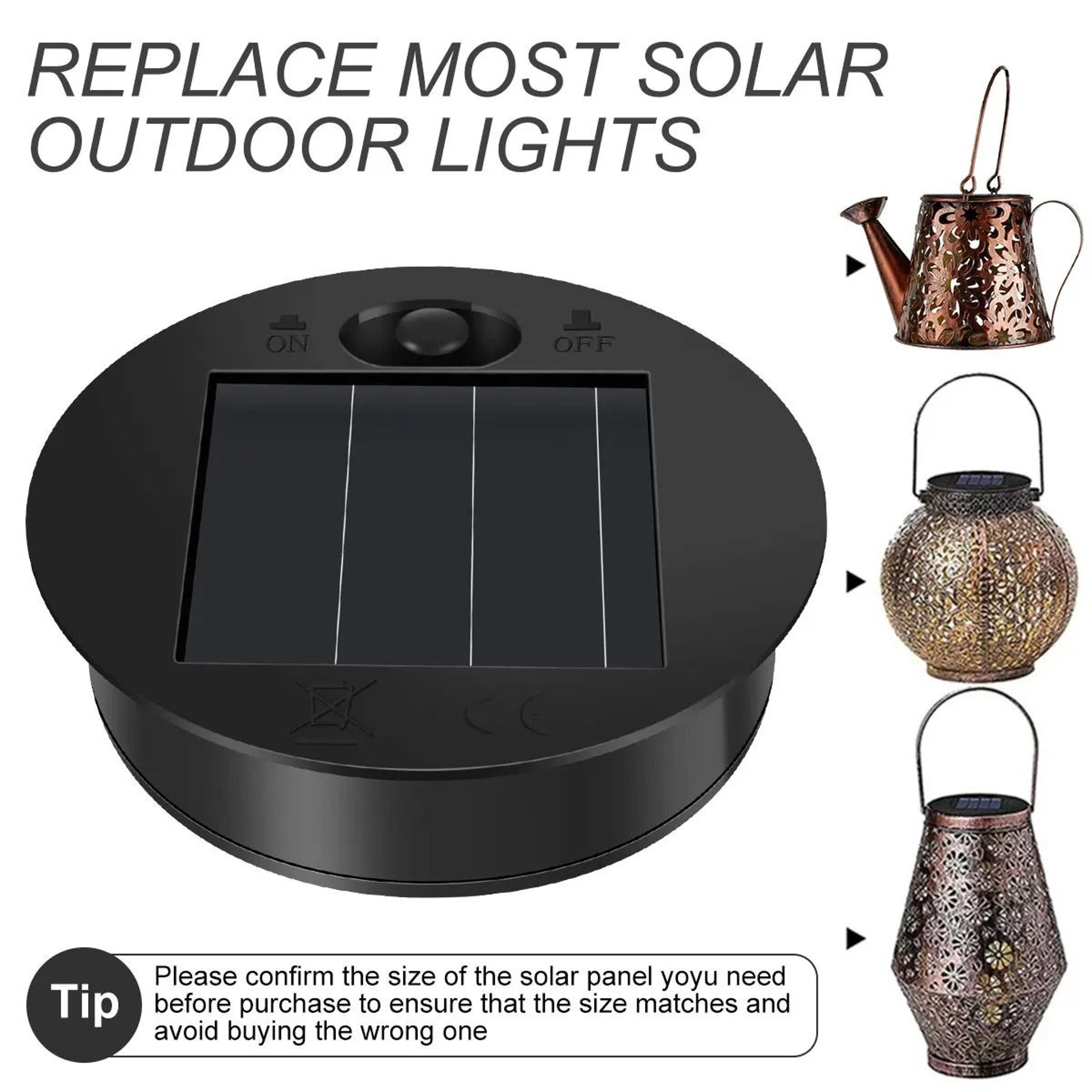 solar lantern replacement lid with 30 led string lights outdoor decor