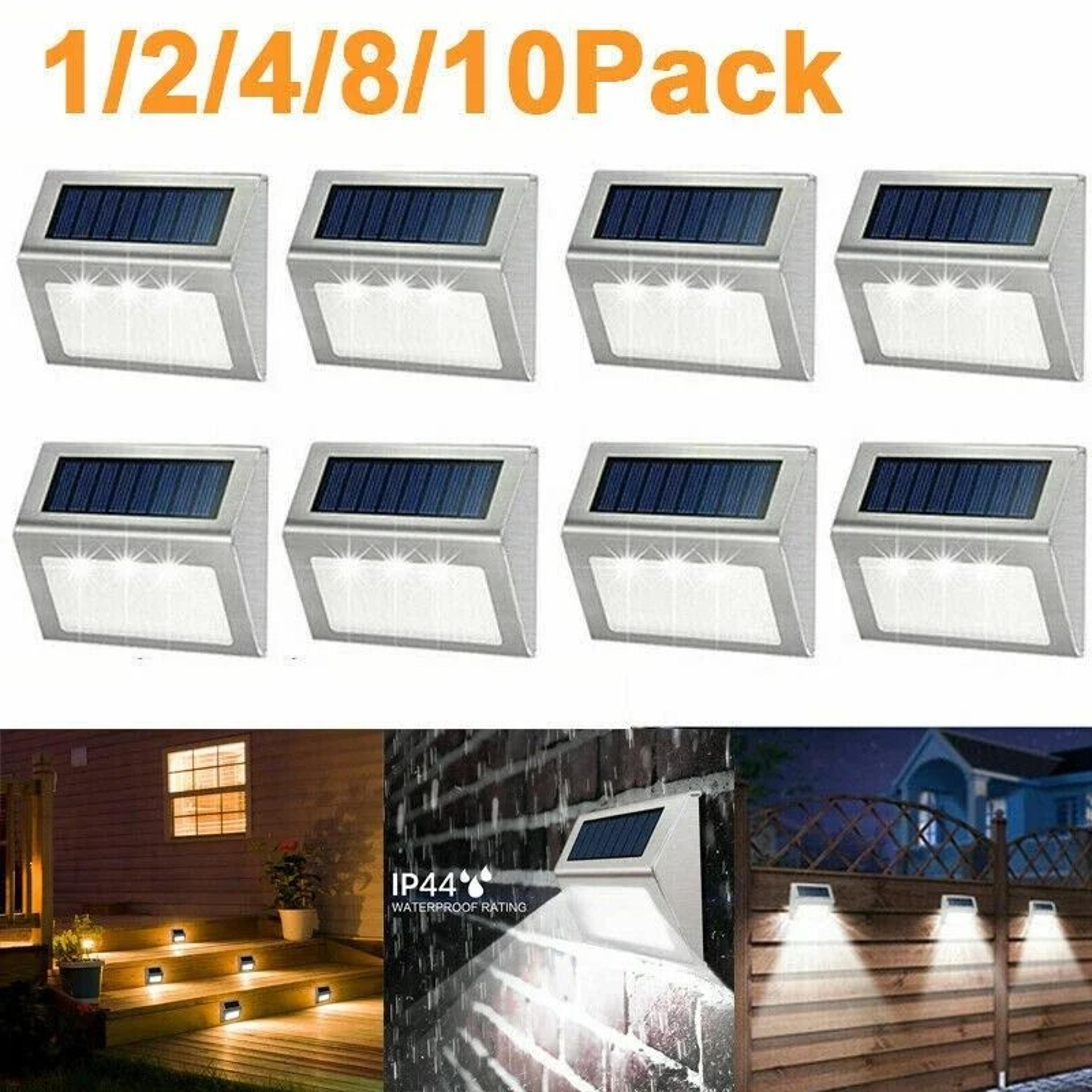 solar stainless steel deck lights for safer outdoor stairs and railings