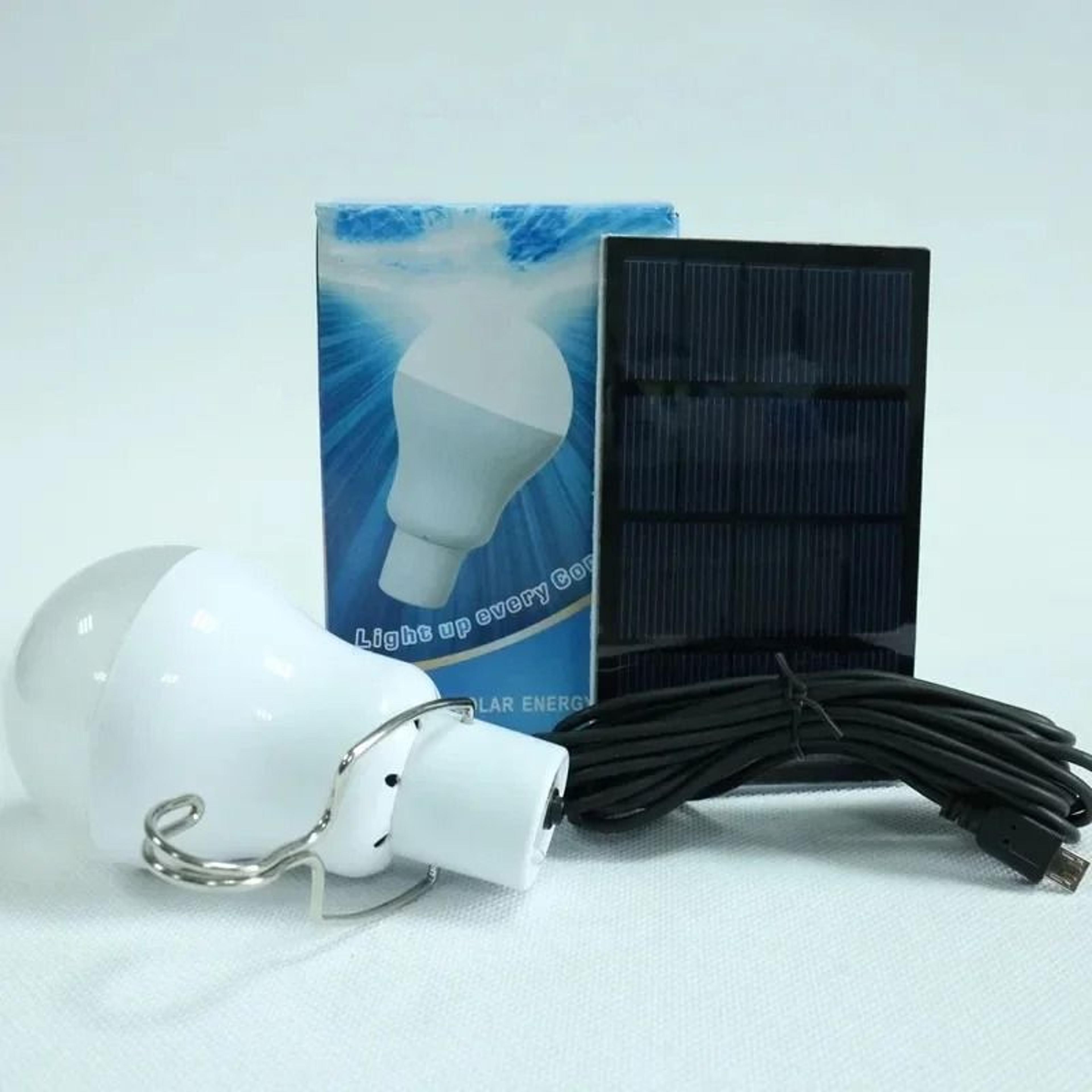 solar hanging led bulb light with hook for camping garden courtyards