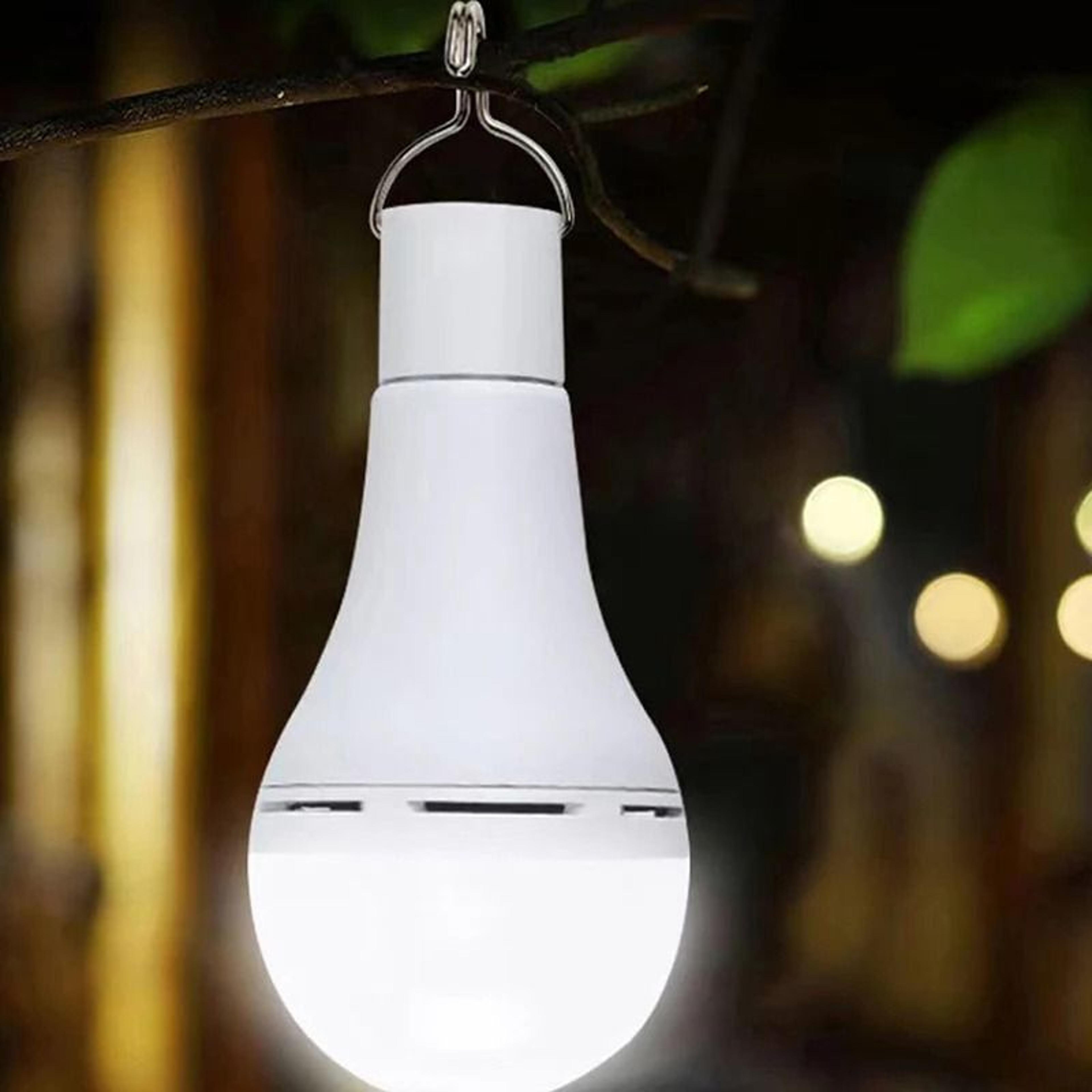 portable solar usb rechargeable hanging led bulb for emergency outdoor lighting