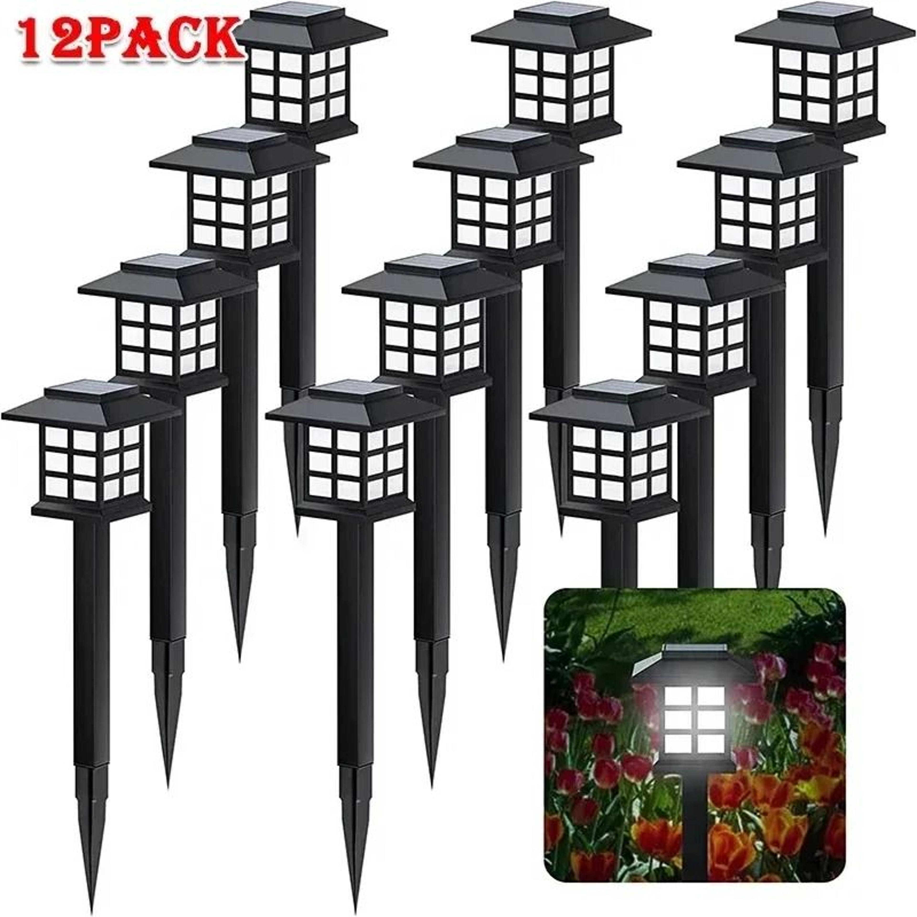 solar led pathway lights brighten walkways gardens patios driveways every night