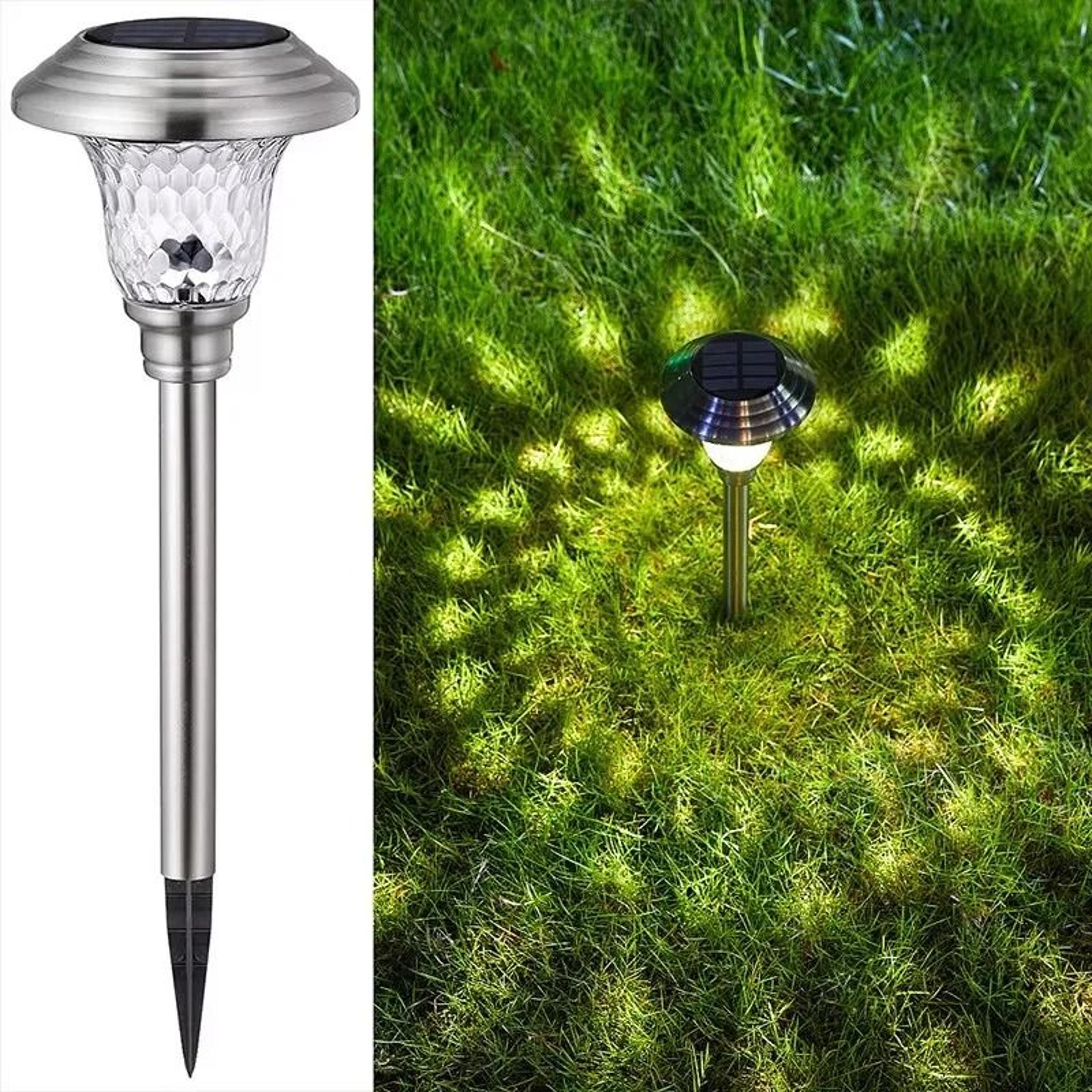 solar ground lights brighten pathways gardens driveways with waterproof outdoor illumination