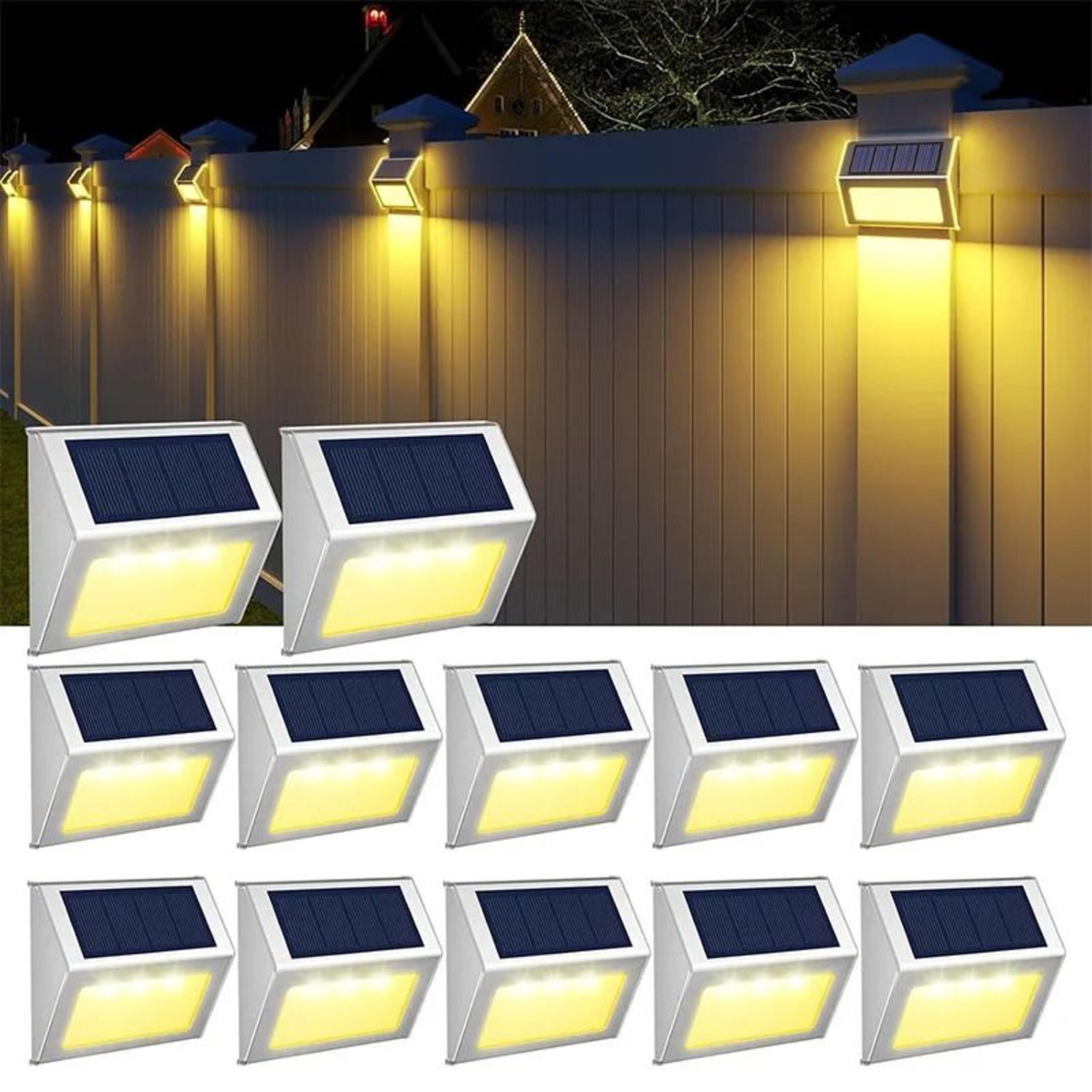 solar deck fence lights brighten pools gardens patios without outdoor wiring