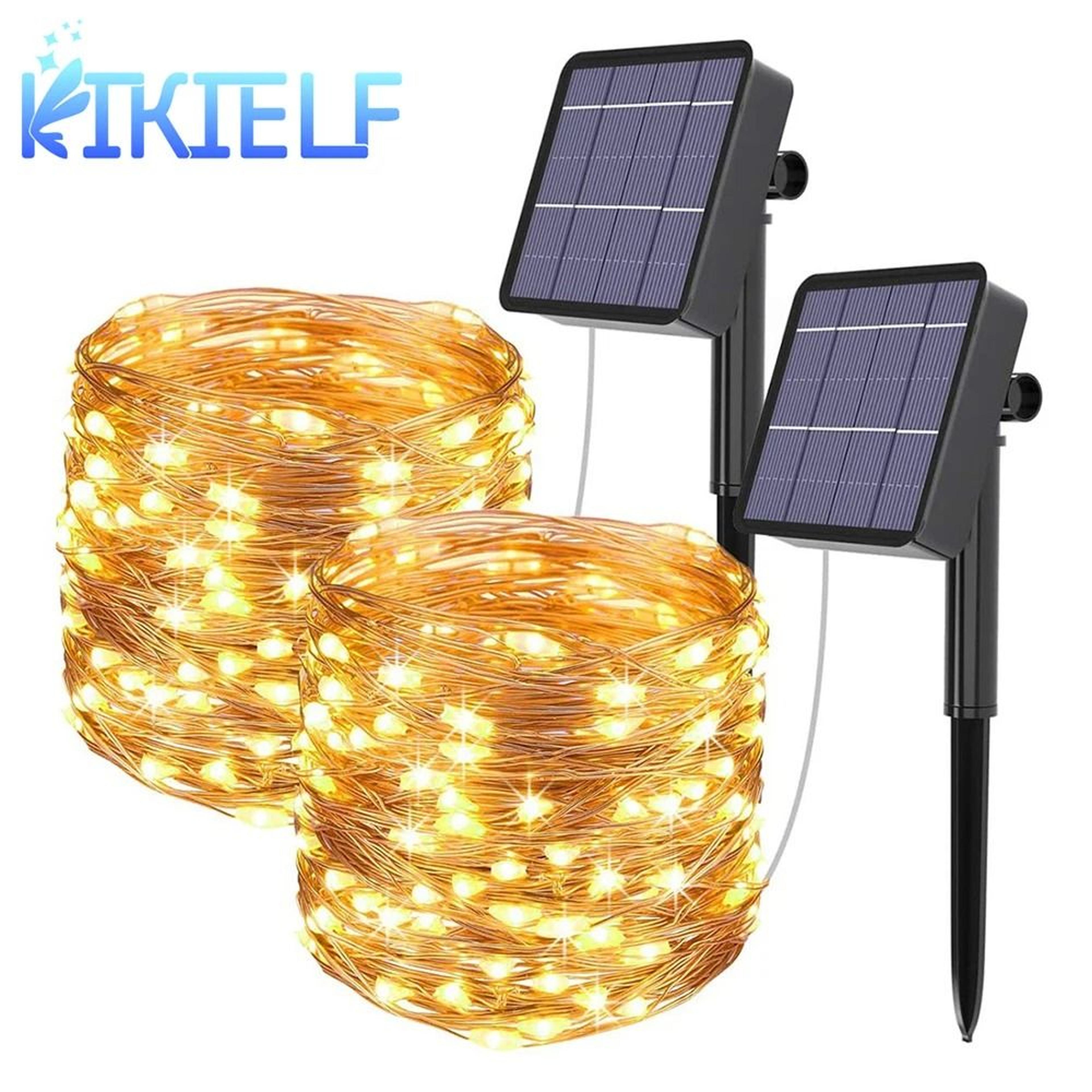 solar fairy string lights create magical garden glow for every celebration